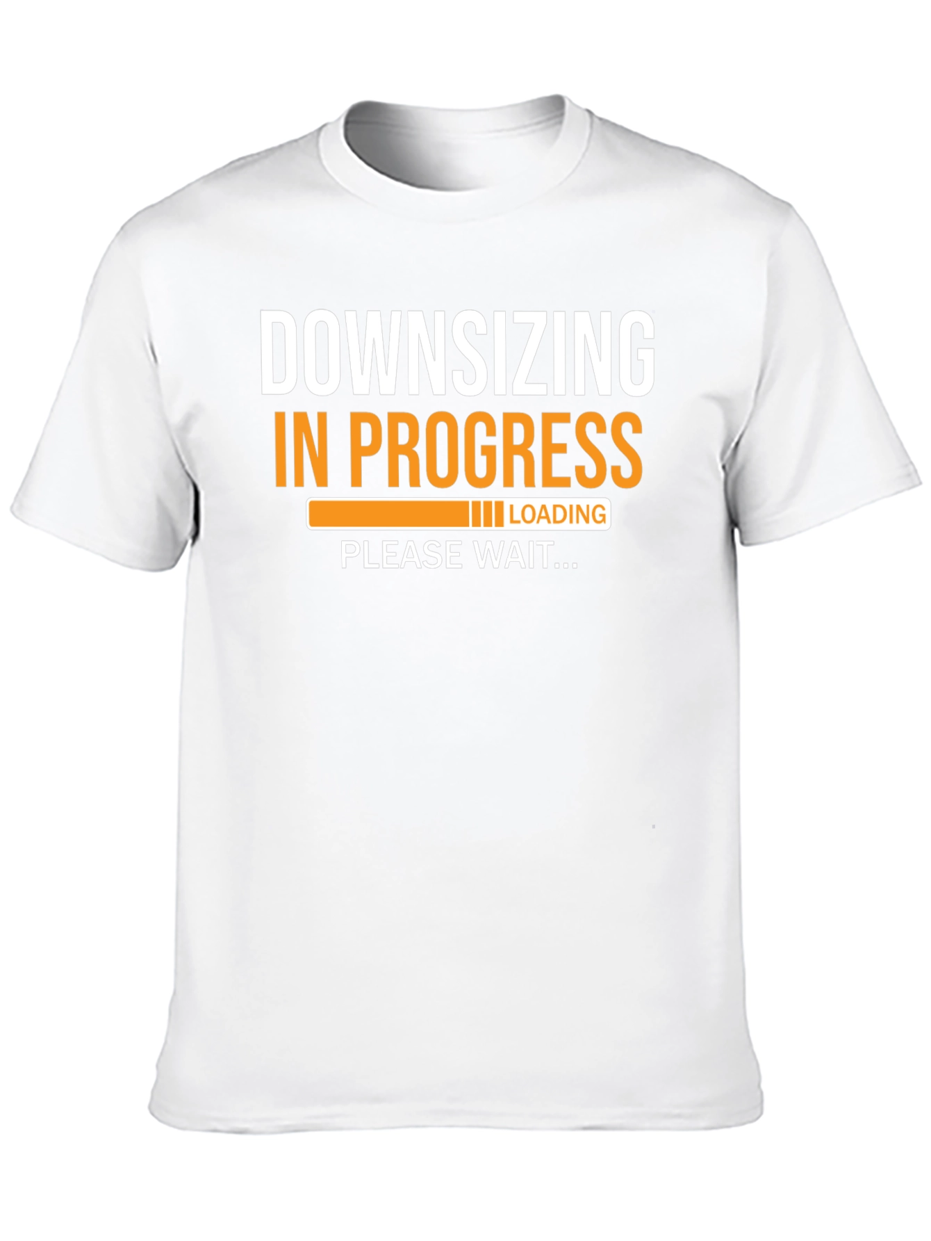 Black Downsizing in Progress Funny T-Shirt view 10