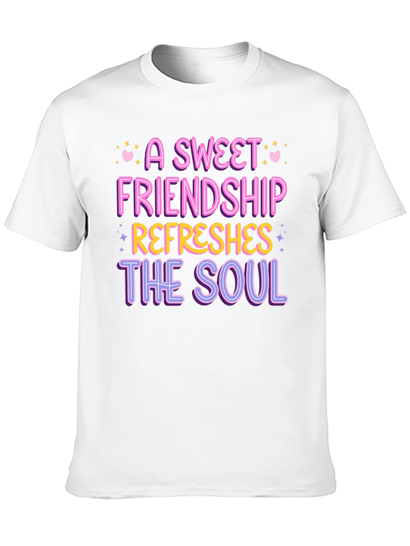 Black A Sweet Friendship Refreshes the Soul Tee view 10