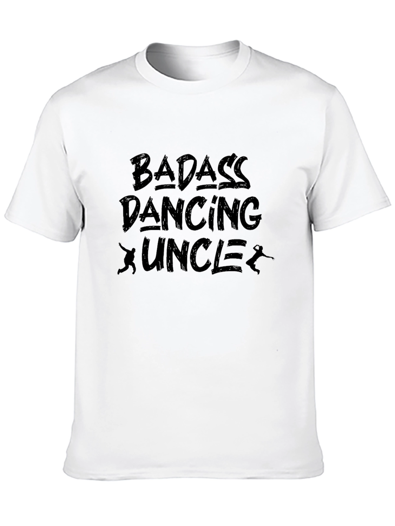 Black Badass Dancing Uncle T-Shirt - Black view 10