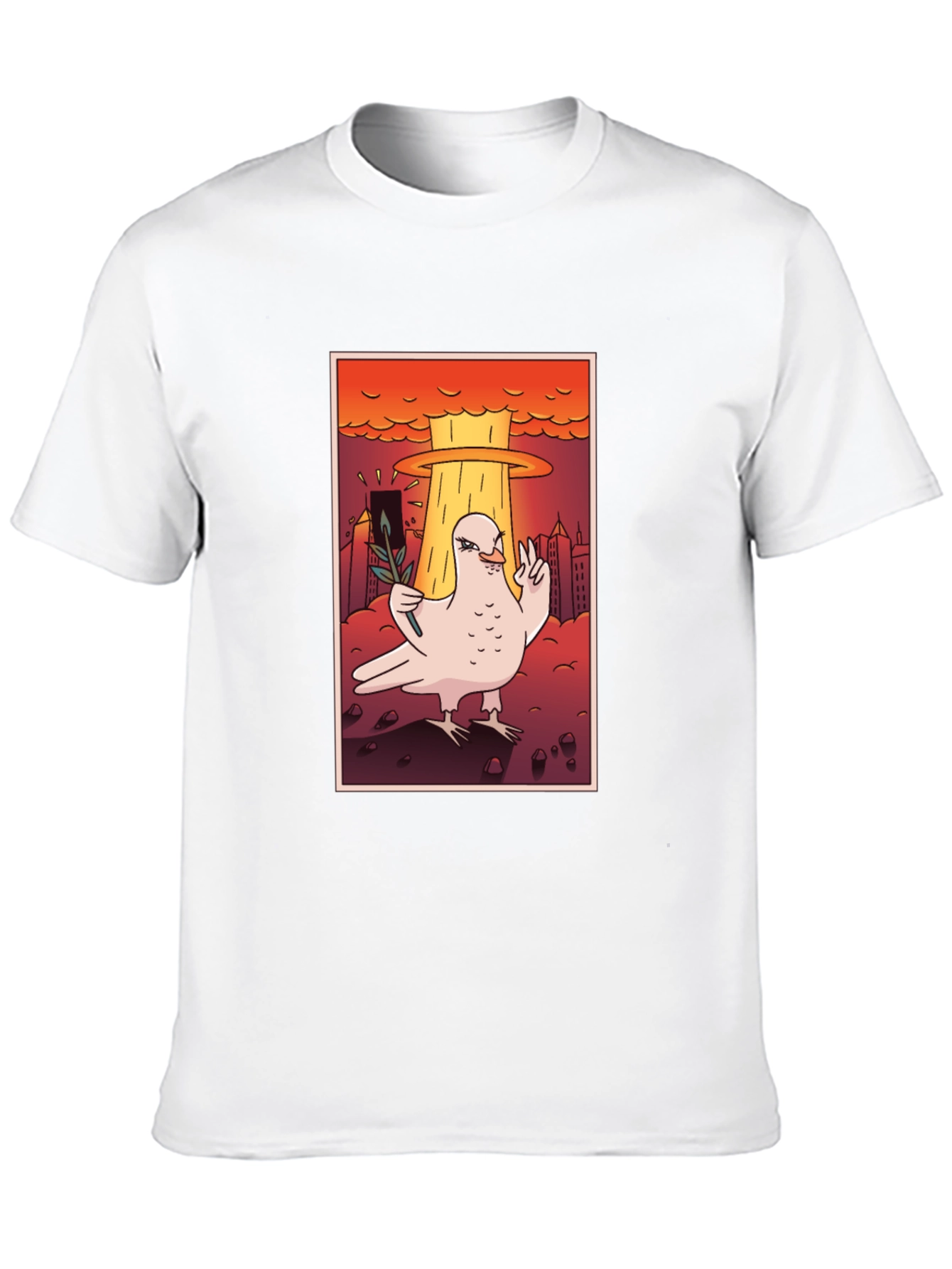 Black Peace Dove T-Shirt - Nuclear Apocalypse view 10