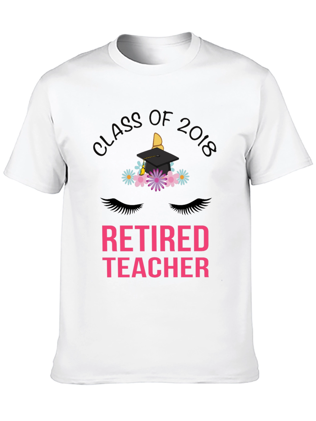Black Retired Teacher T-Shirt Class of 2018 view 10