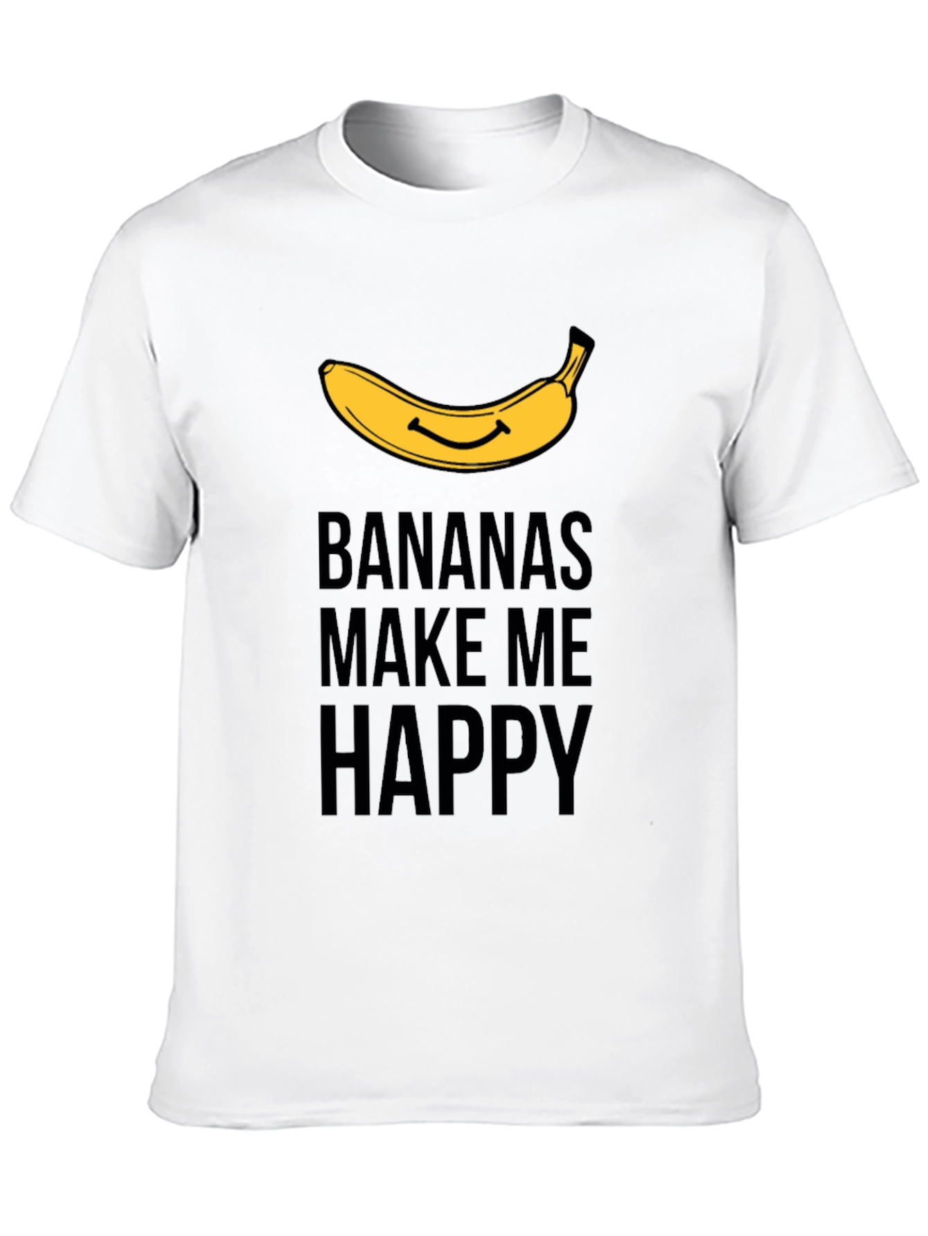 Black Bananas Make Me Happy Graphic T-Shirt view 10