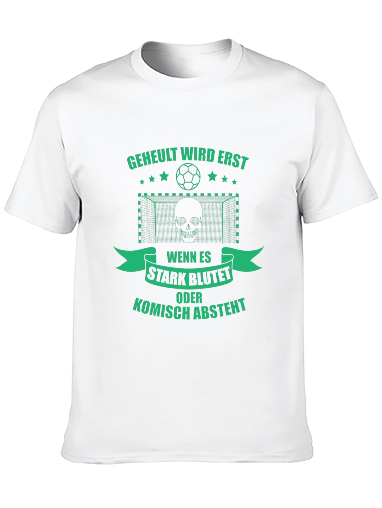 Black Funny Soccer Skull Graphic T-Shirt view 10