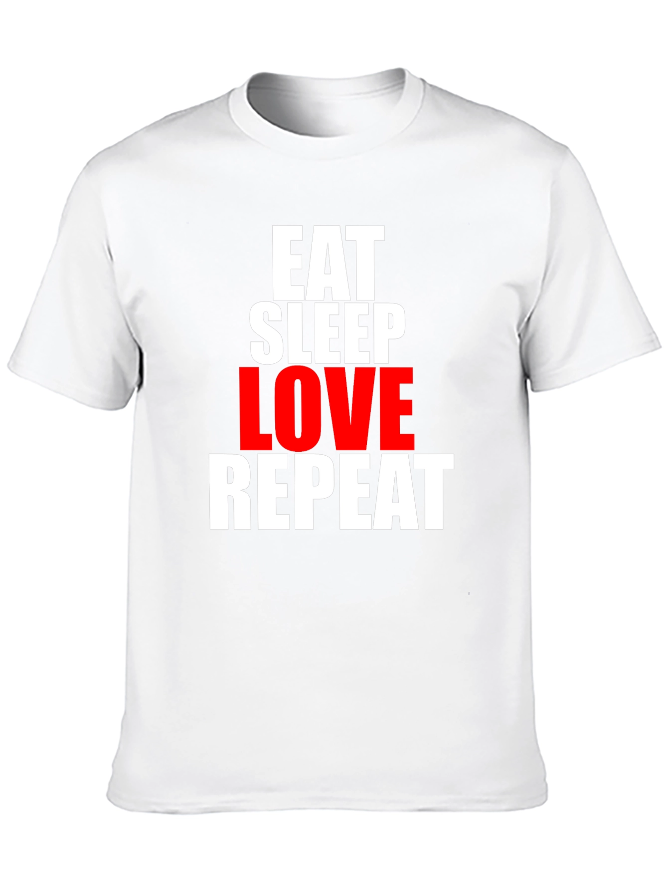 Black Eat Sleep Love Repeat Graphic Tee view 10