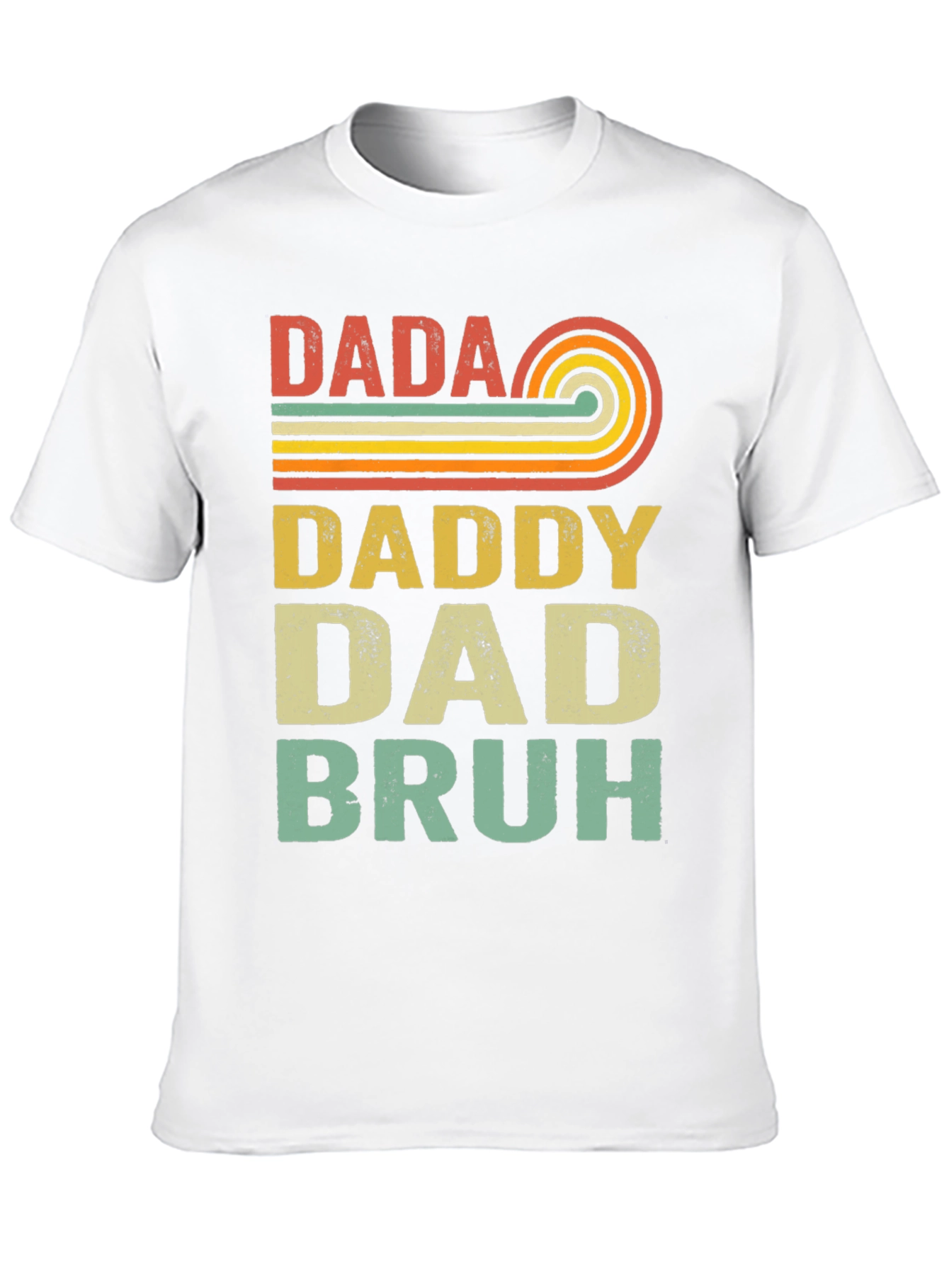 Black Retro Dada Daddy Dad Bruh T-Shirt view 10