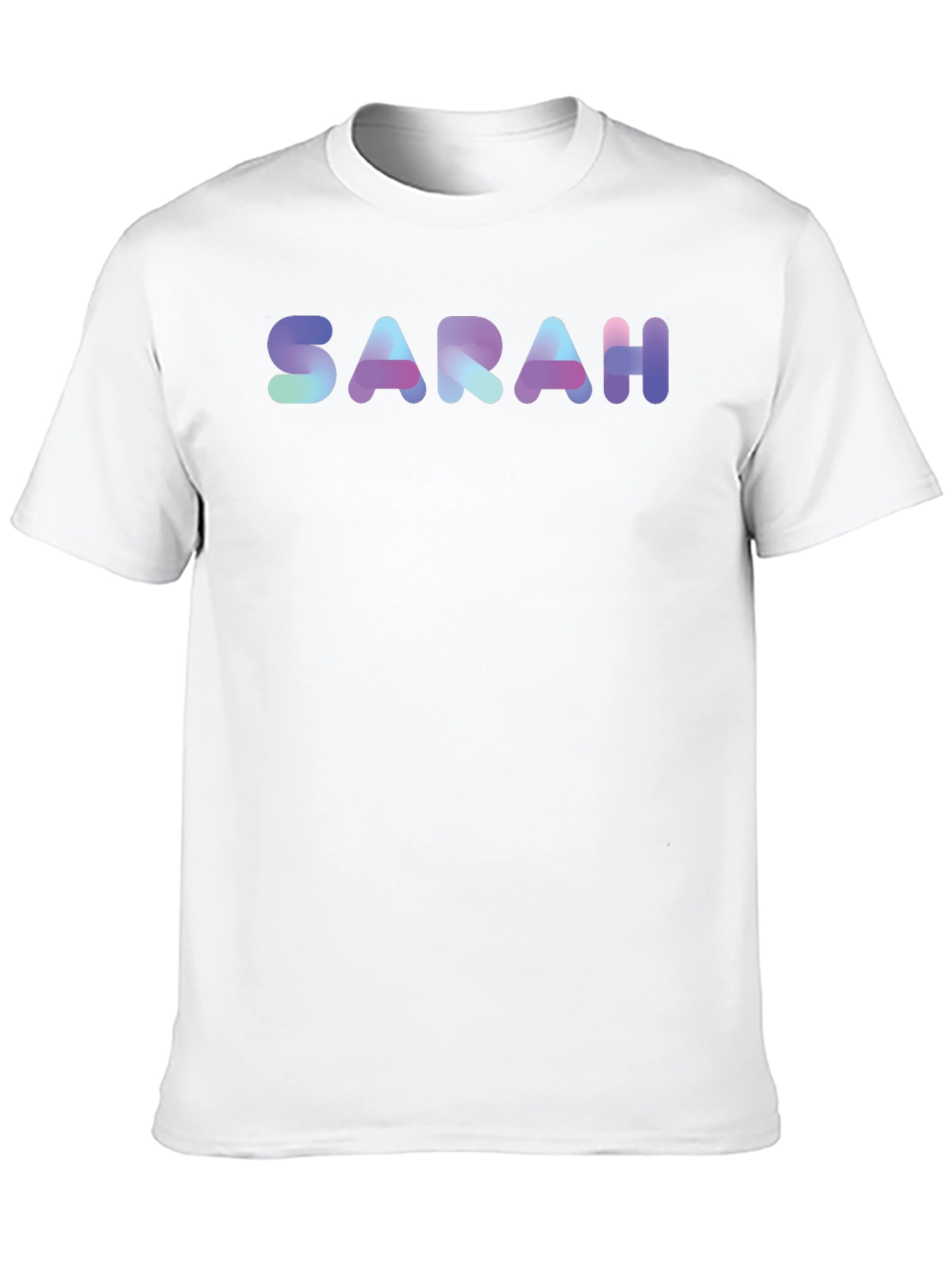 SARAH Custom Name T-Shirt - Unique Gradient Design - 10