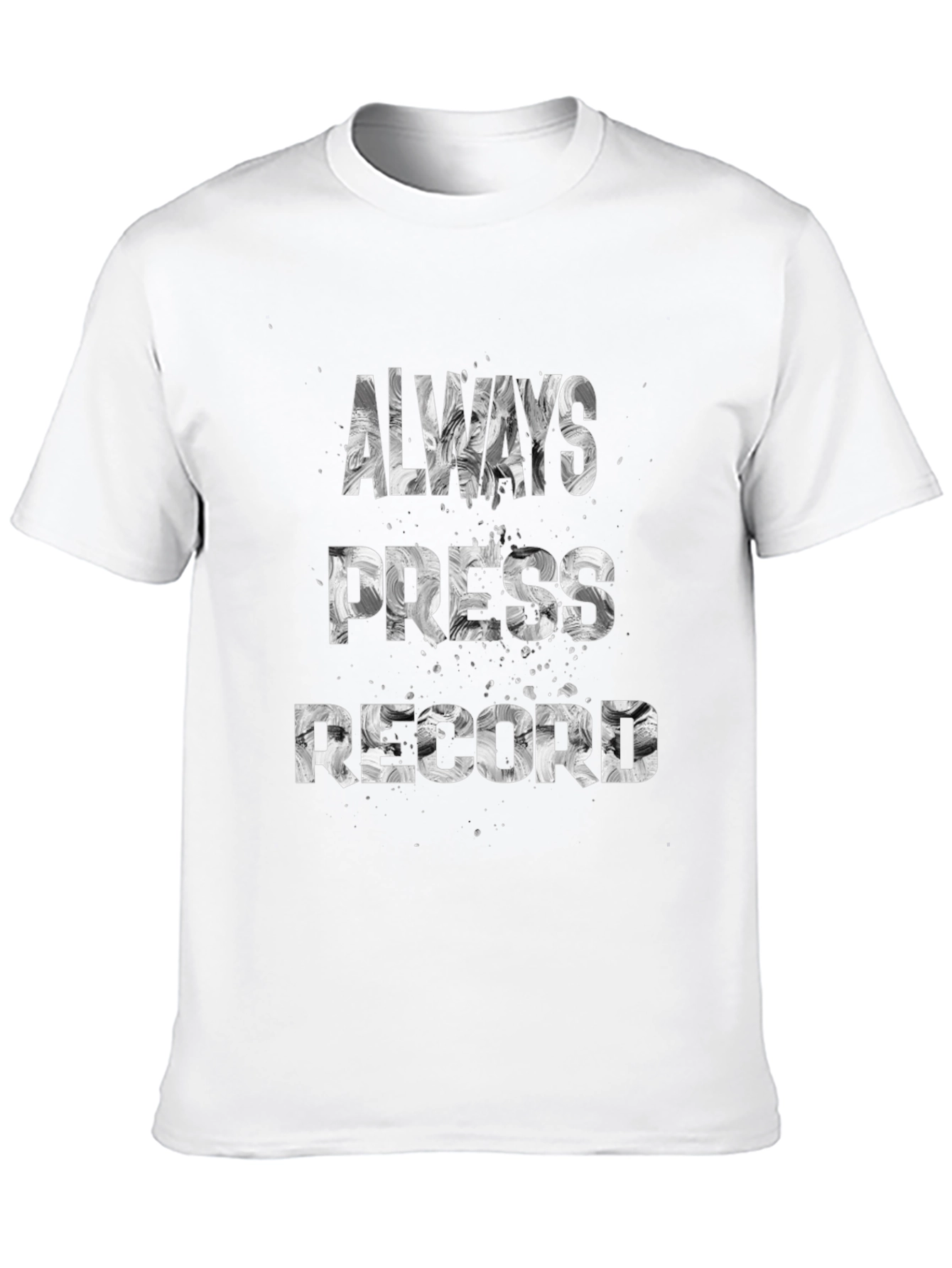 Black Always Press Record Graphic Tee view 10