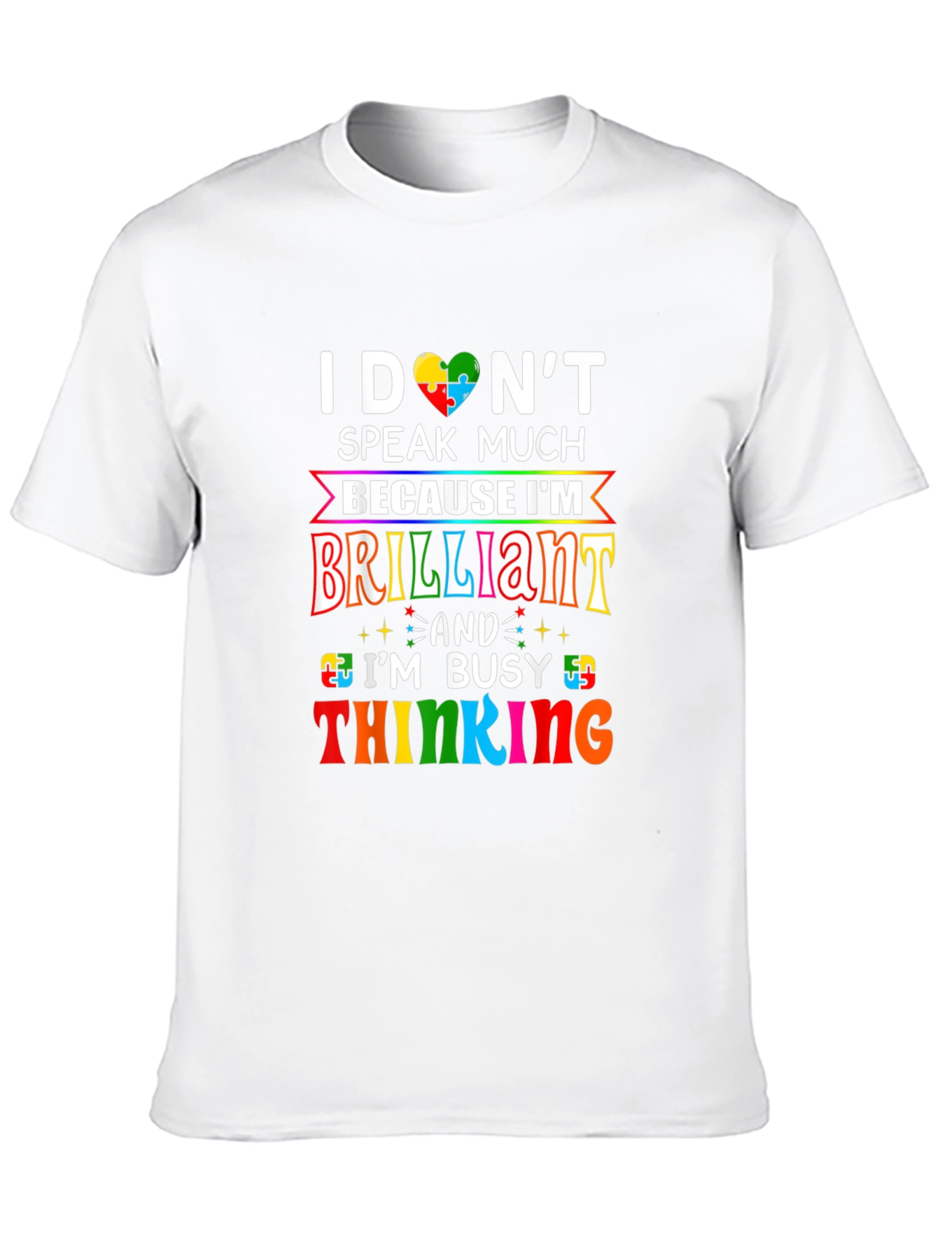 Black Autism Awareness Graphic T-Shirt view 10