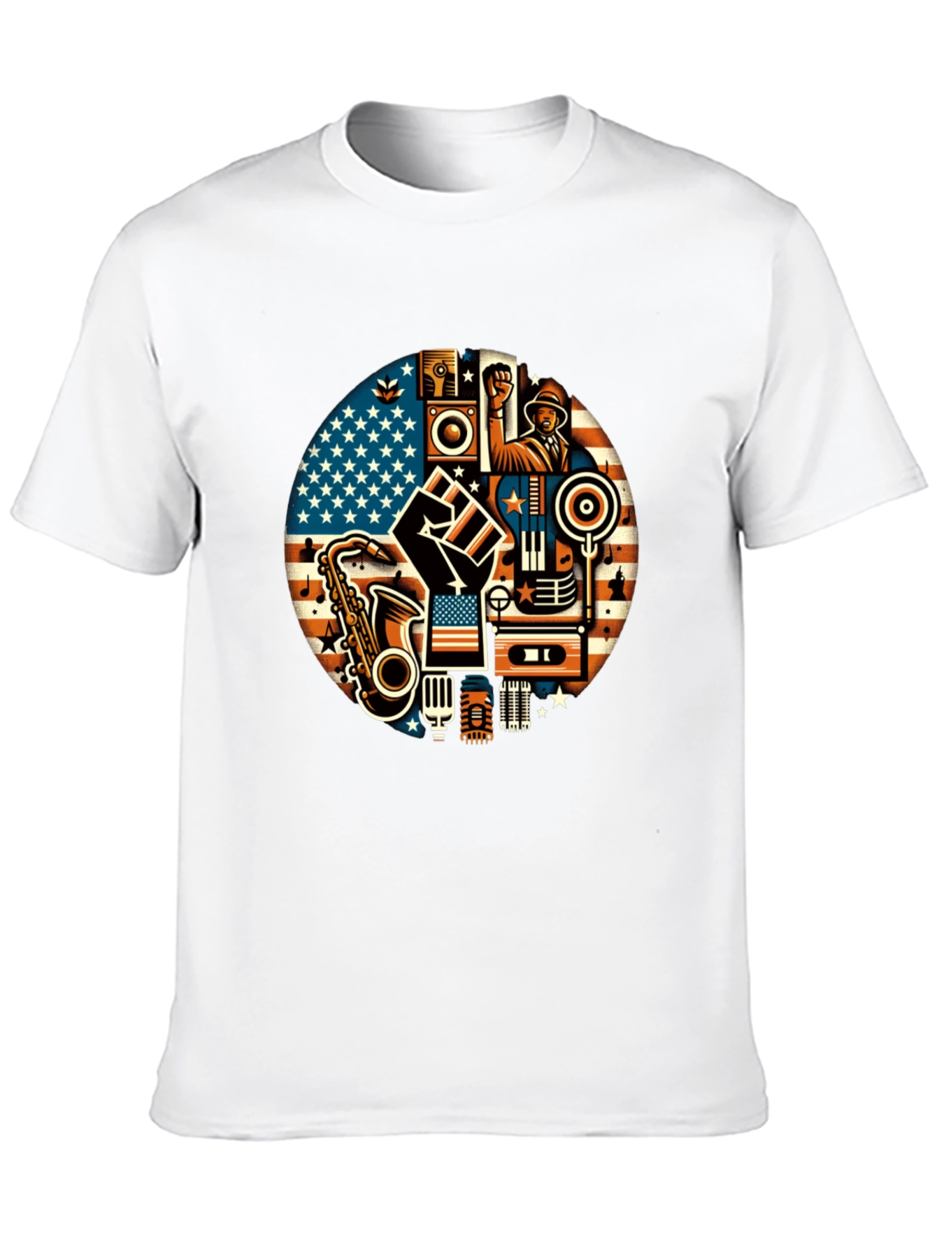 Black Music & Unity Graphic T-Shirt view 10