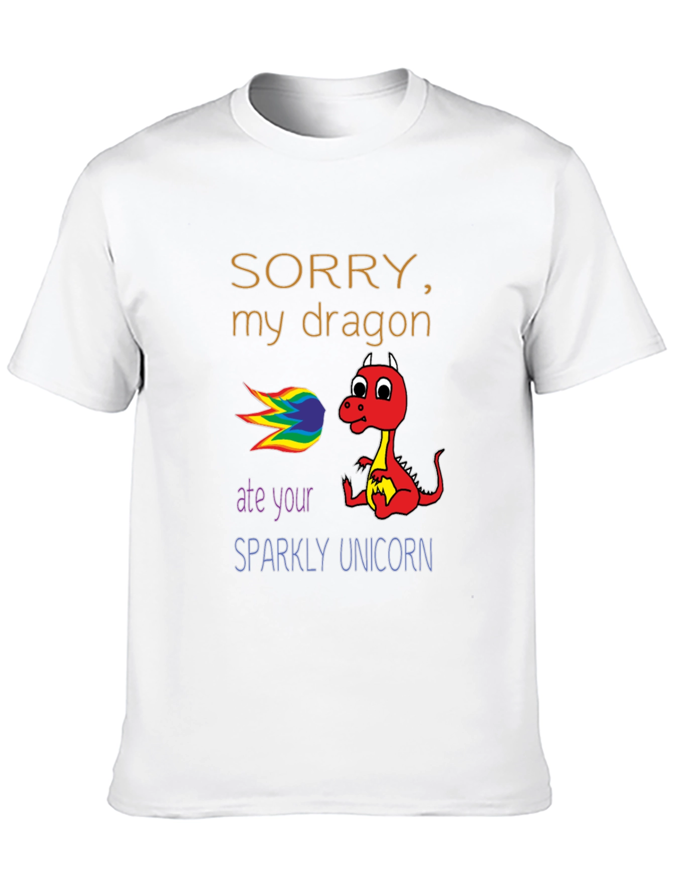 Black Dragon Ate Unicorn T-Shirt, Funny Graphic Tee view 10