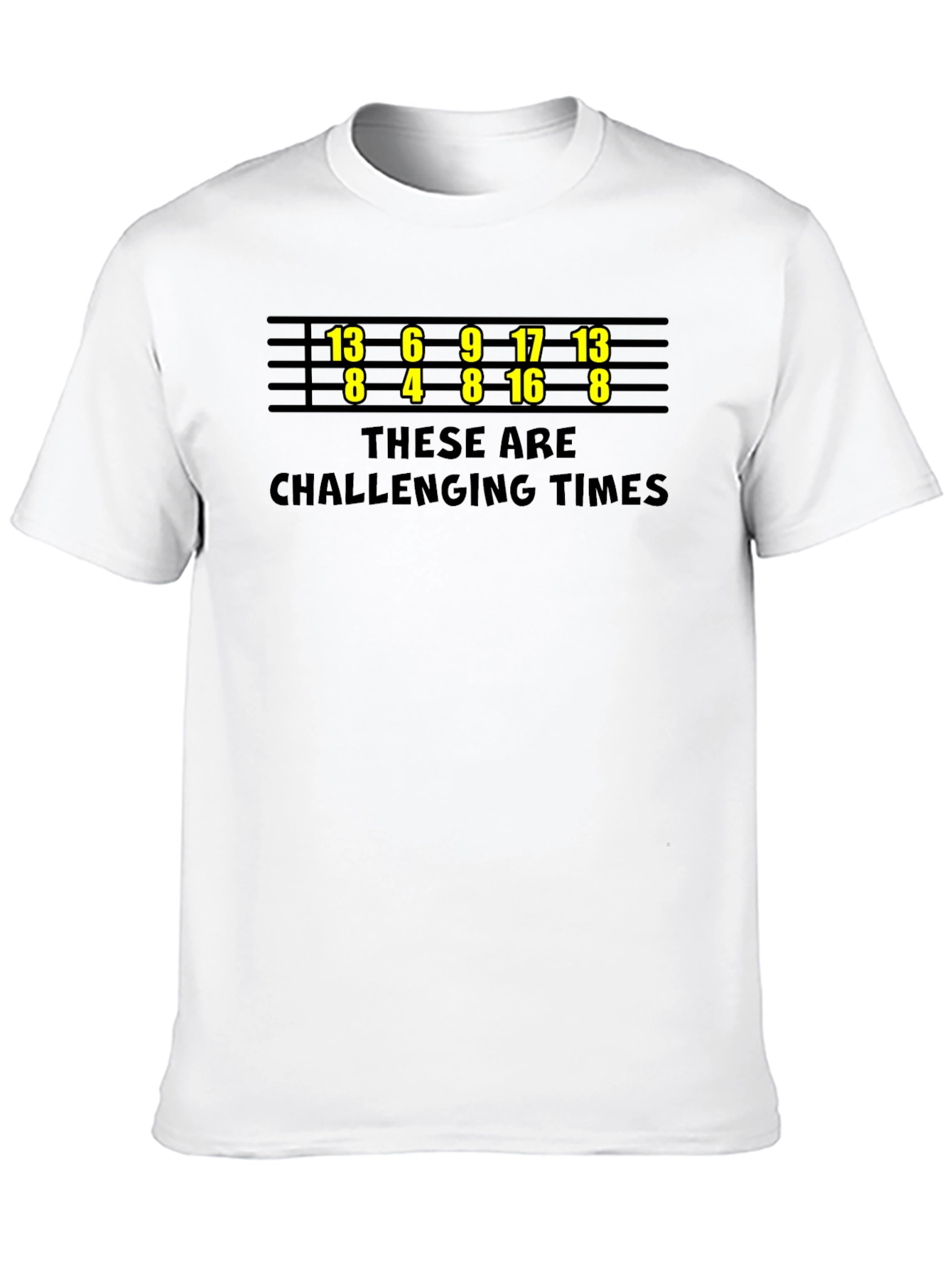 Black Challenging Times T-Shirt - Funny Bowling Numbers view 10