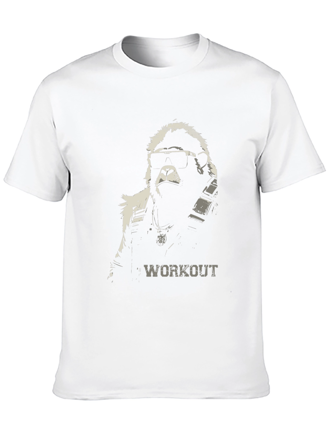 Black Workout Gorilla Graphic Tee view 10