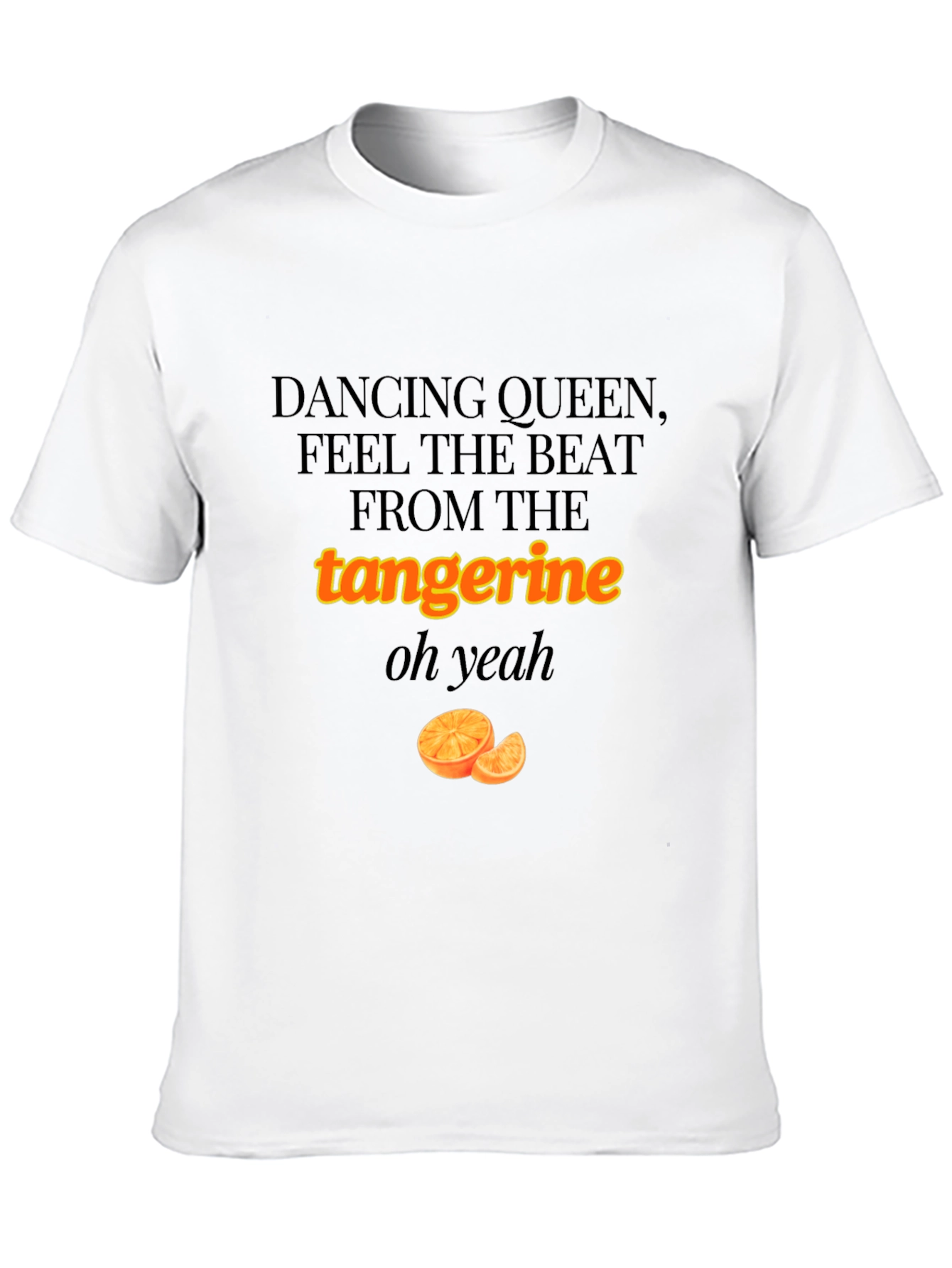 Black Dancing Queen Tangerine Graphic T-Shirt view 10