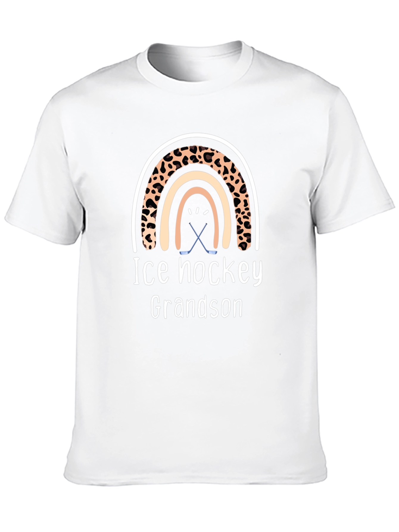 Black Ice Hockey Grandson Rainbow Graphic Tee view 10