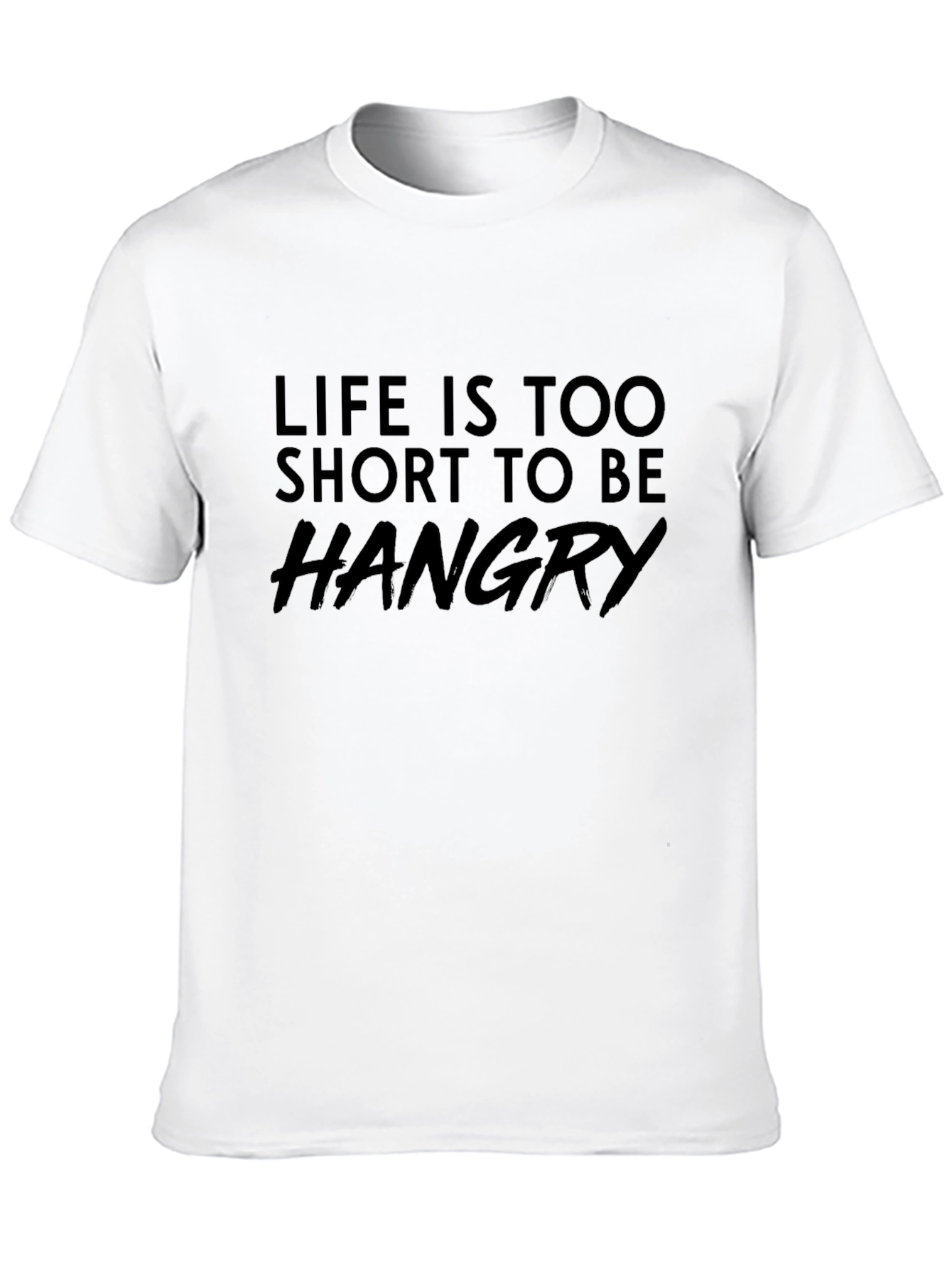 Black Life is Too Short to Be Hangry Funny Graphic Tee view 10