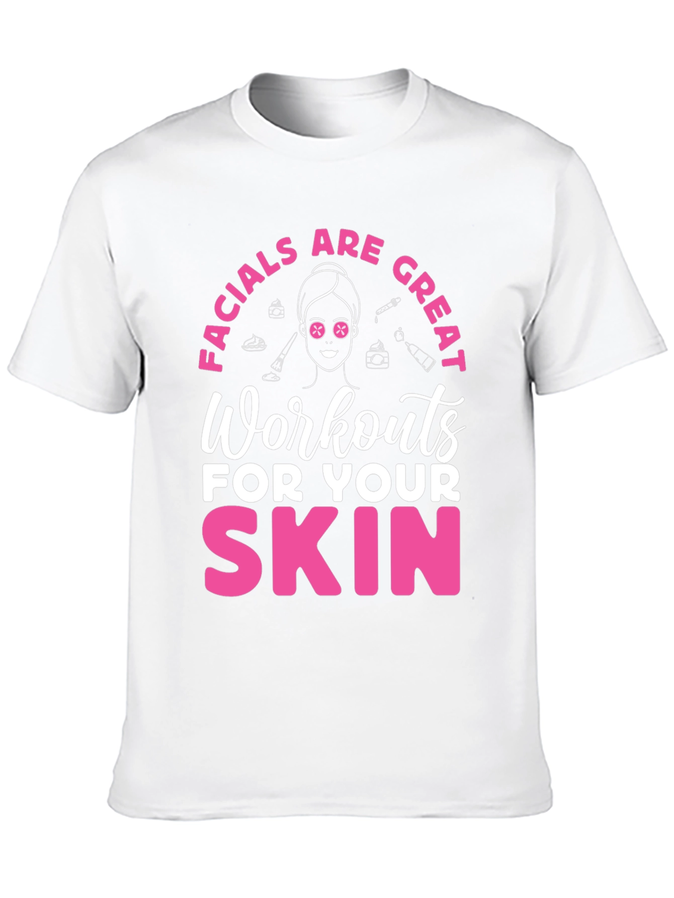 Black Facials are Great Workouts Skin T-Shirt view 10