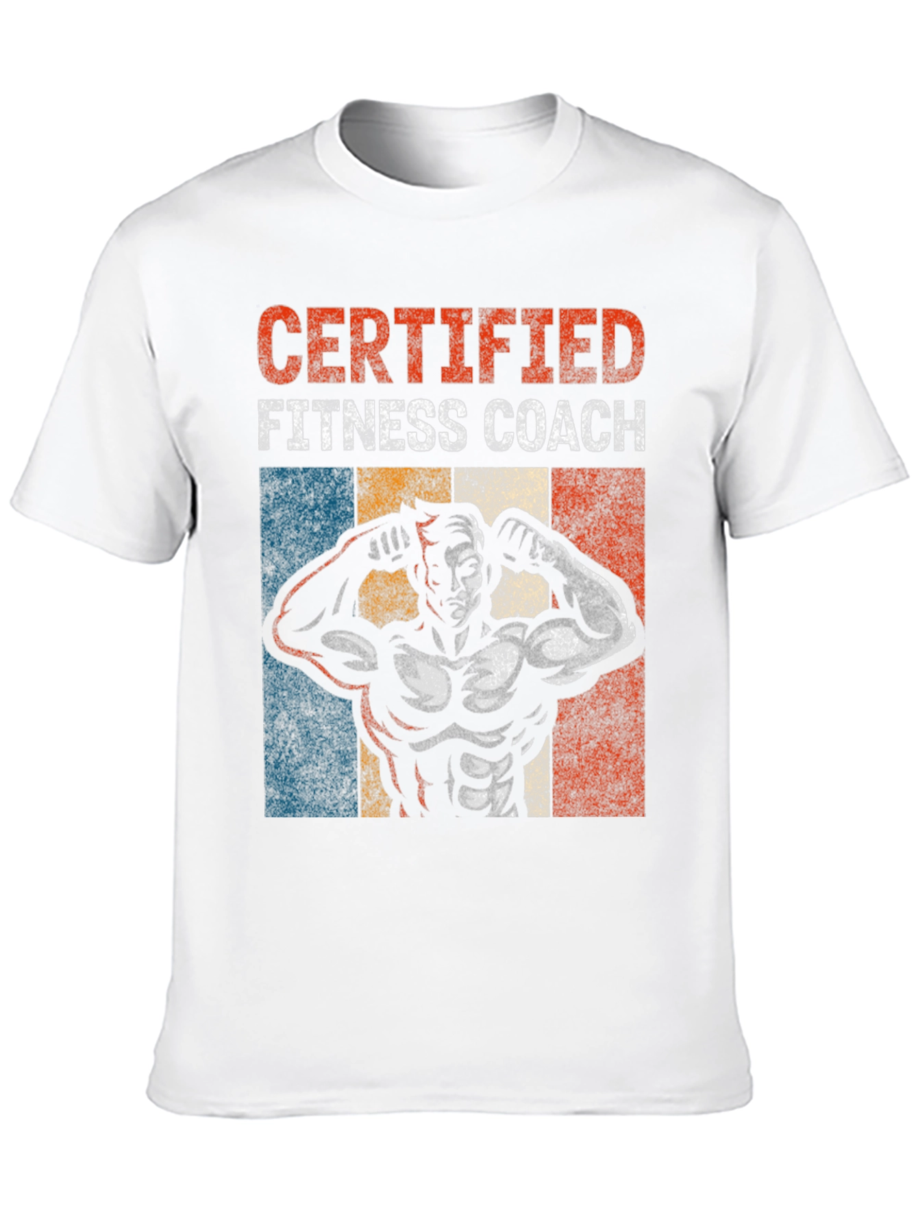 Black Certified Fitness Coach Graphic T-Shirt view 10