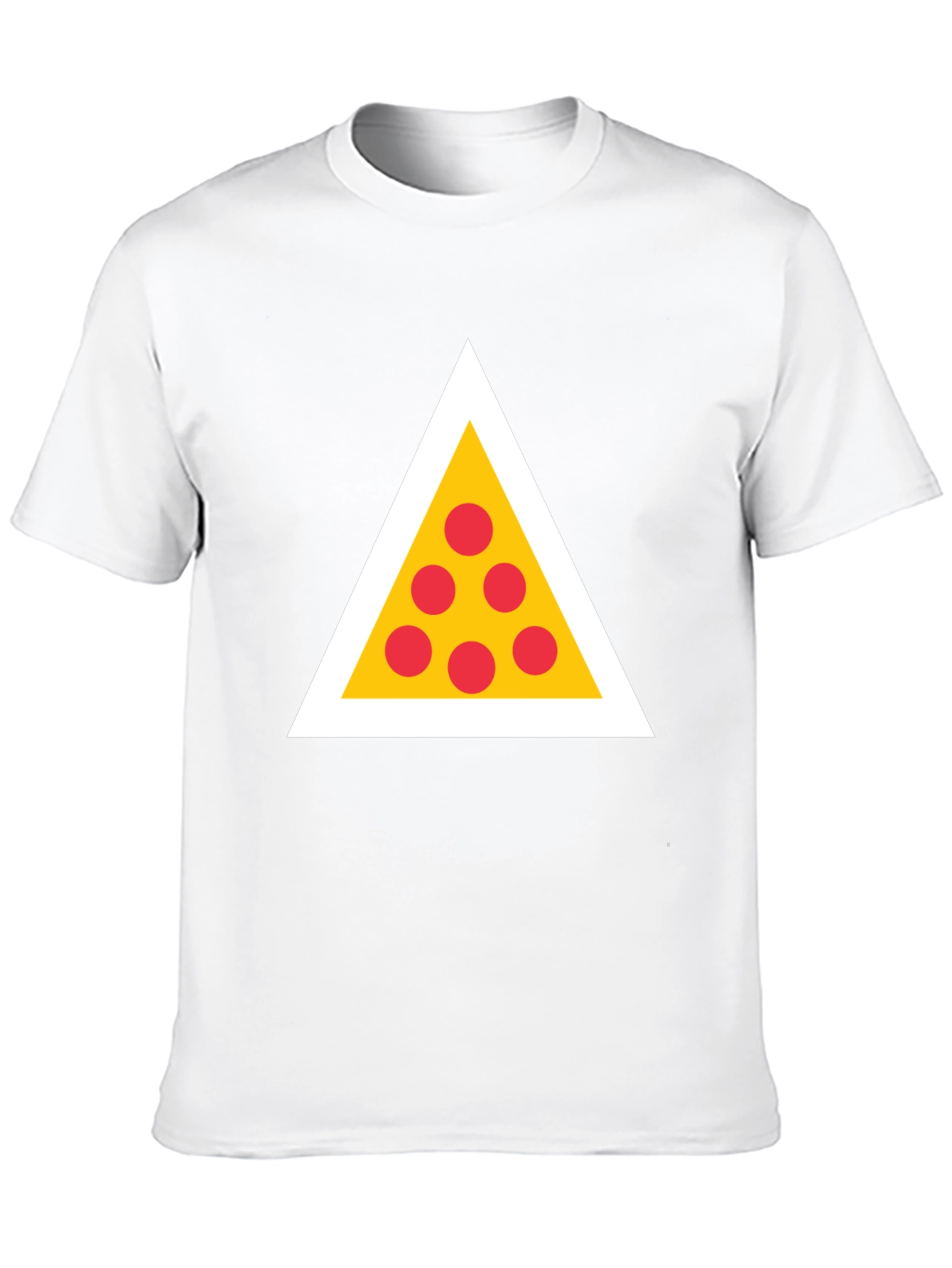 Black Pizza Triangle Graphic Tee - Black view 10