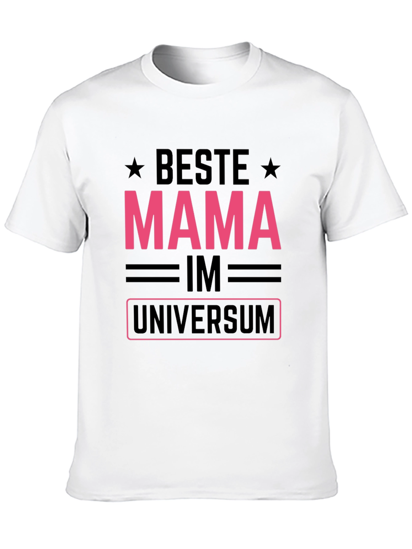 Black Beste Mama im Universum Graphic T-Shirt view 10