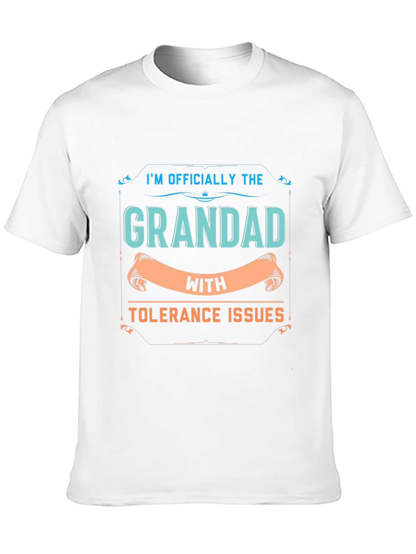 Black Grandad With Tolerance Issues - Funny T-Shirt view 10