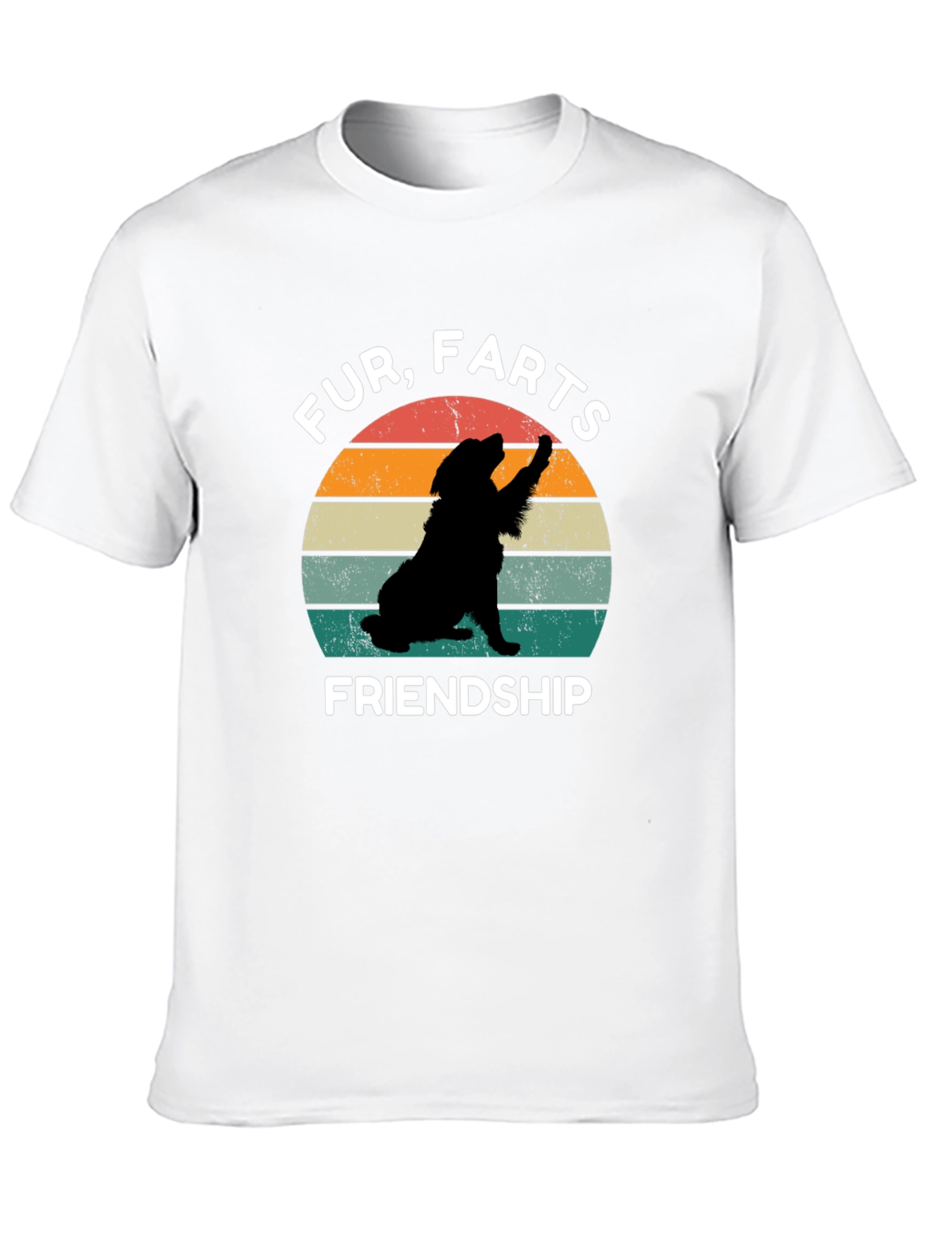 Black Fur Farts Friendship Black T-Shirt view 10
