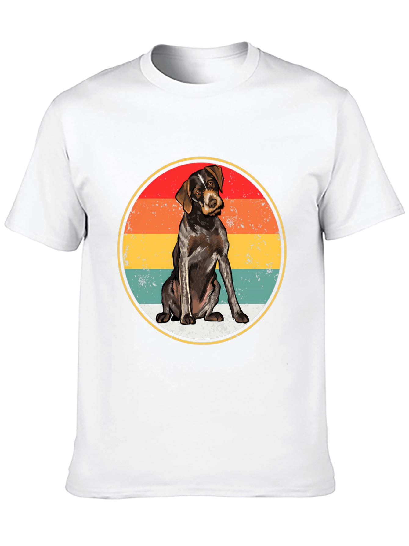 Black Vintage Dog Graphic Tee - Black T-Shirt view 10