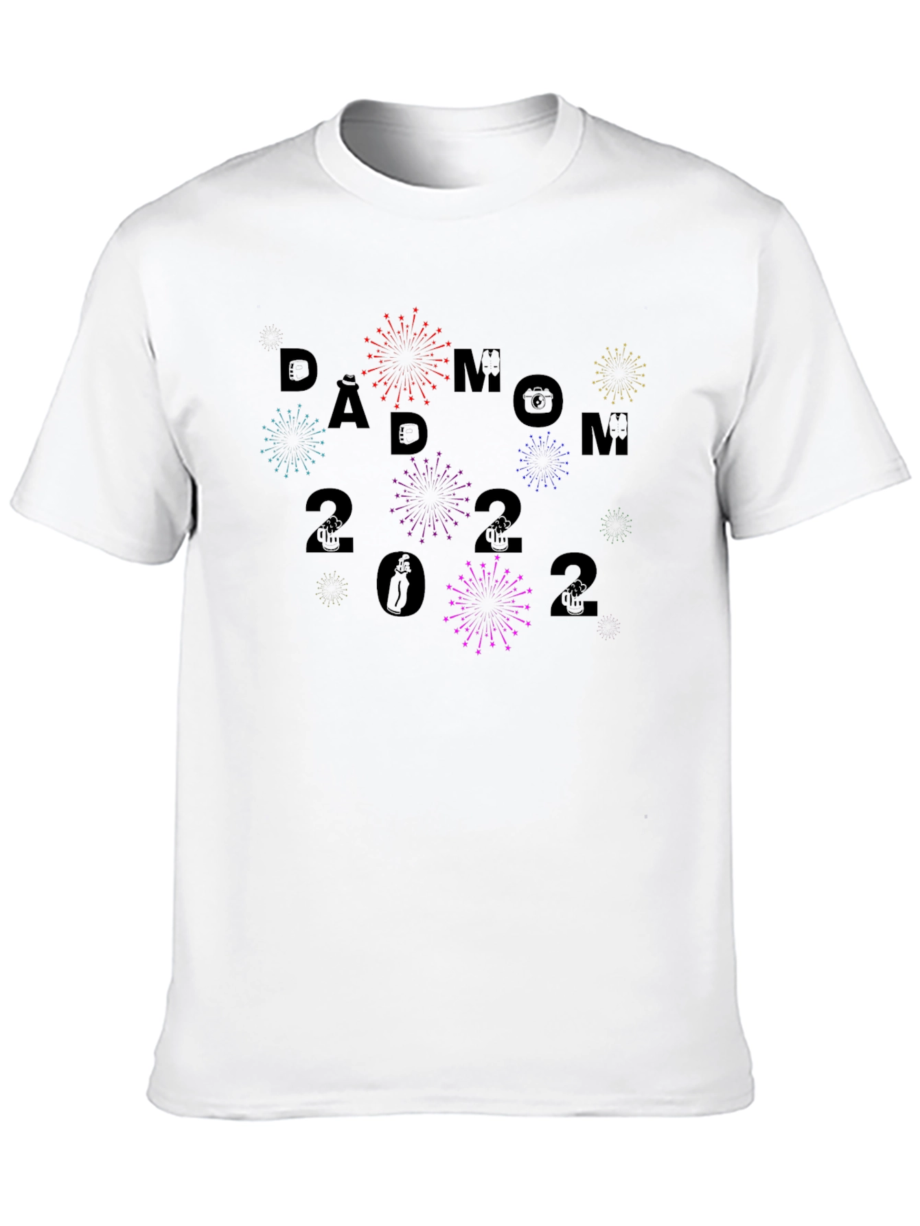 Black Dad Mom 2022 Graphic Tee view 10