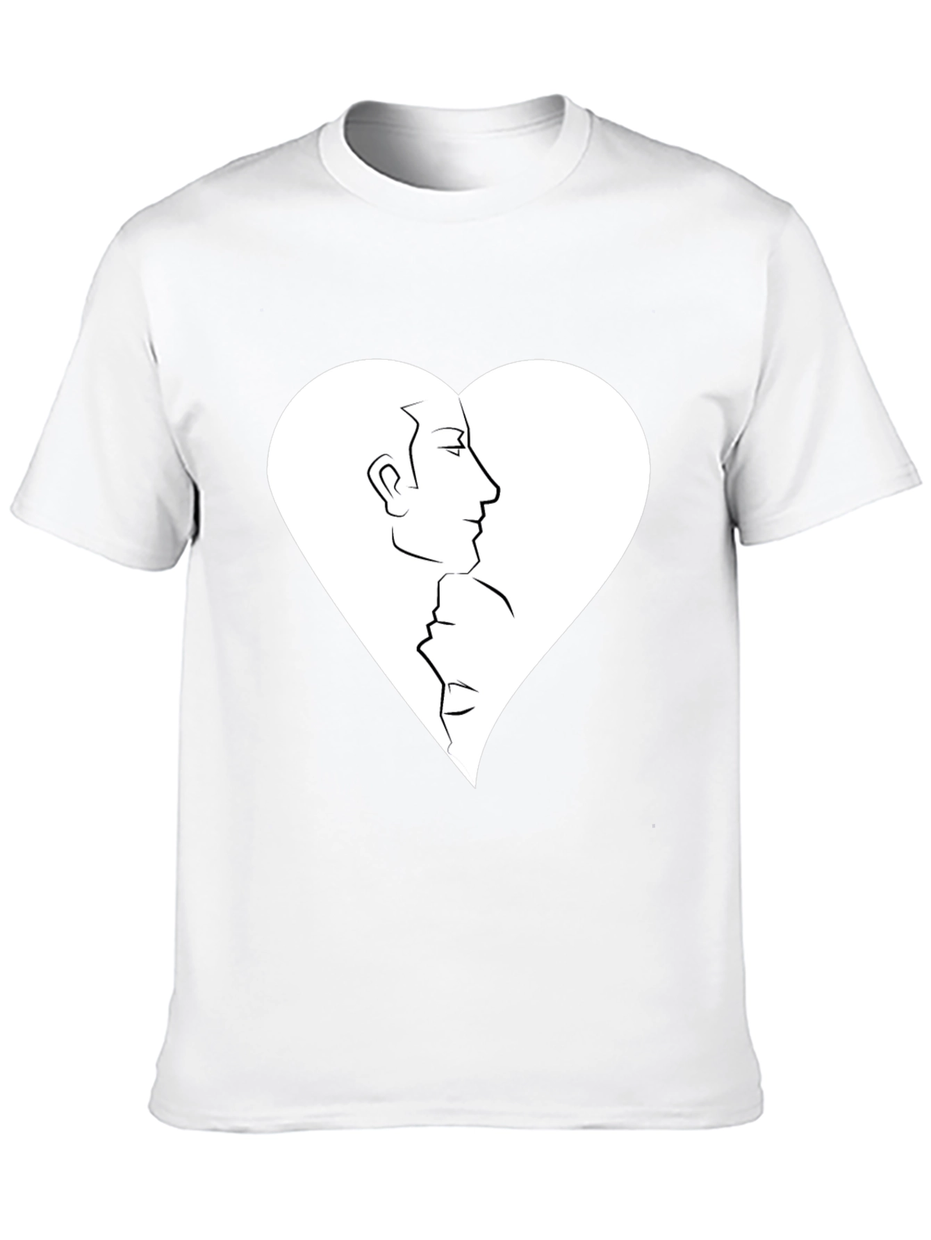 Black Heart Faces Graphic Tee - Black Casual Shirt view 10