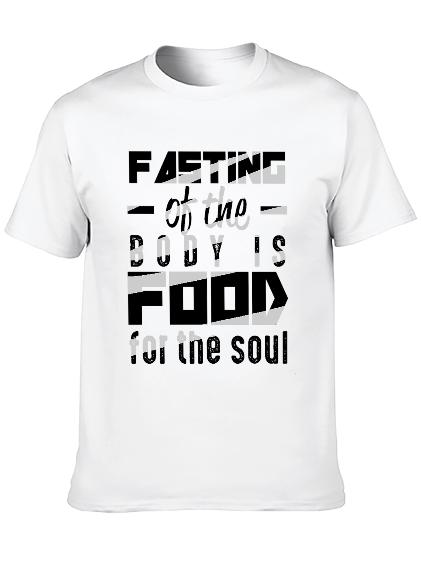 Black Fasting for the Soul Black T-Shirt view 10