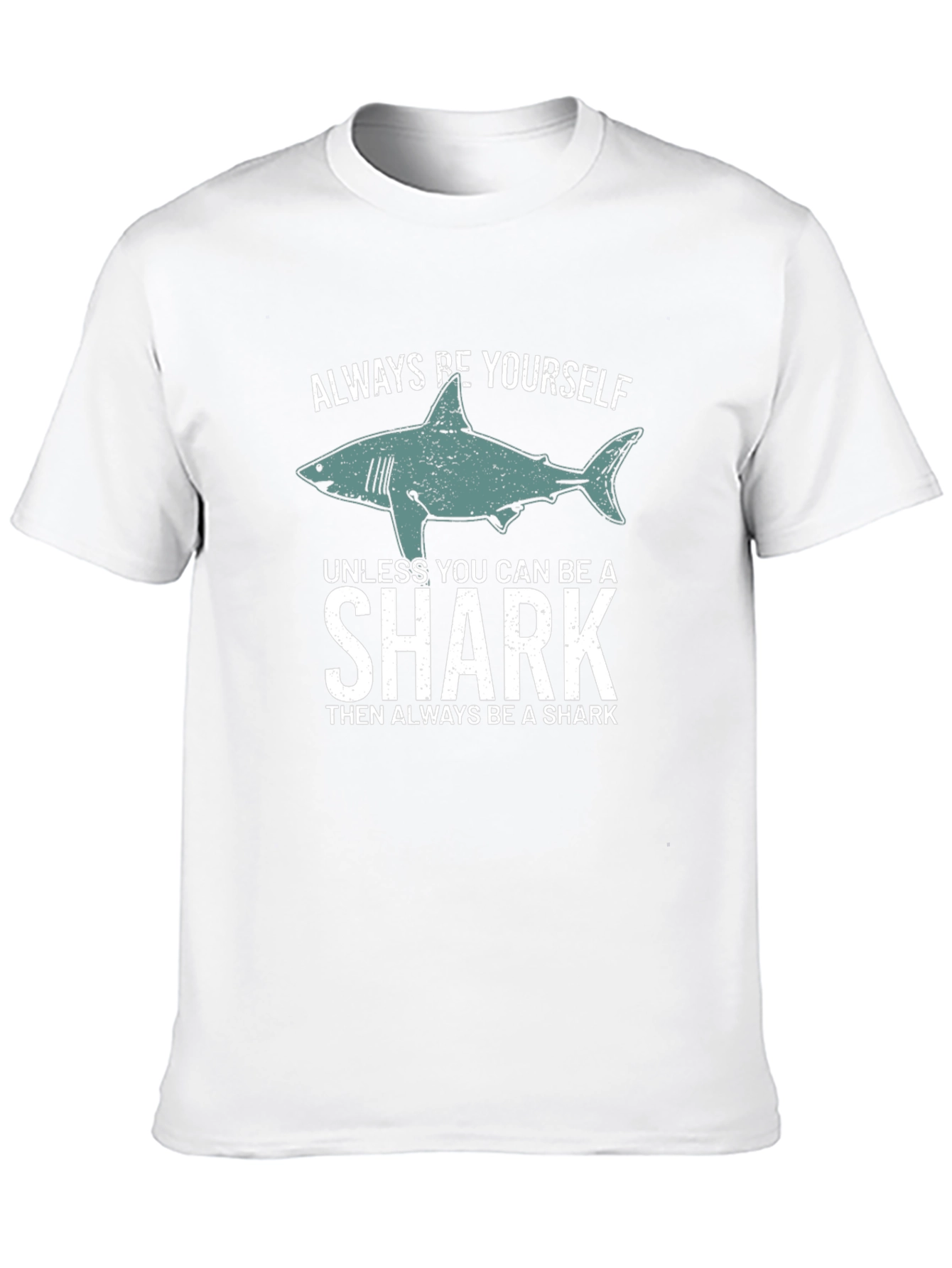 Black Always Be Yourself Shark Graphic Tee view 10