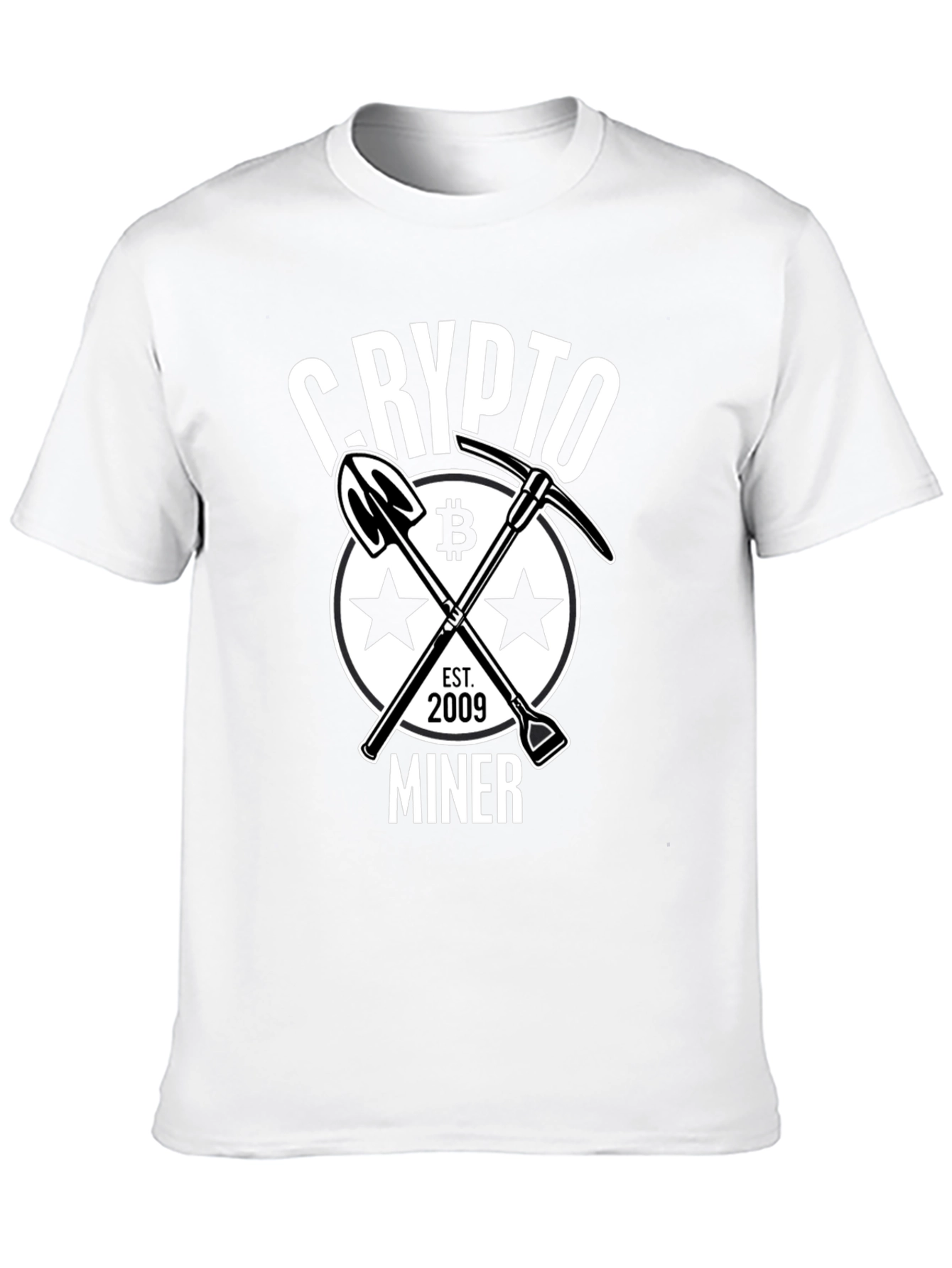 Black Crypto Miner Bitcoin Graphic Tee - Est. 2009 view 10