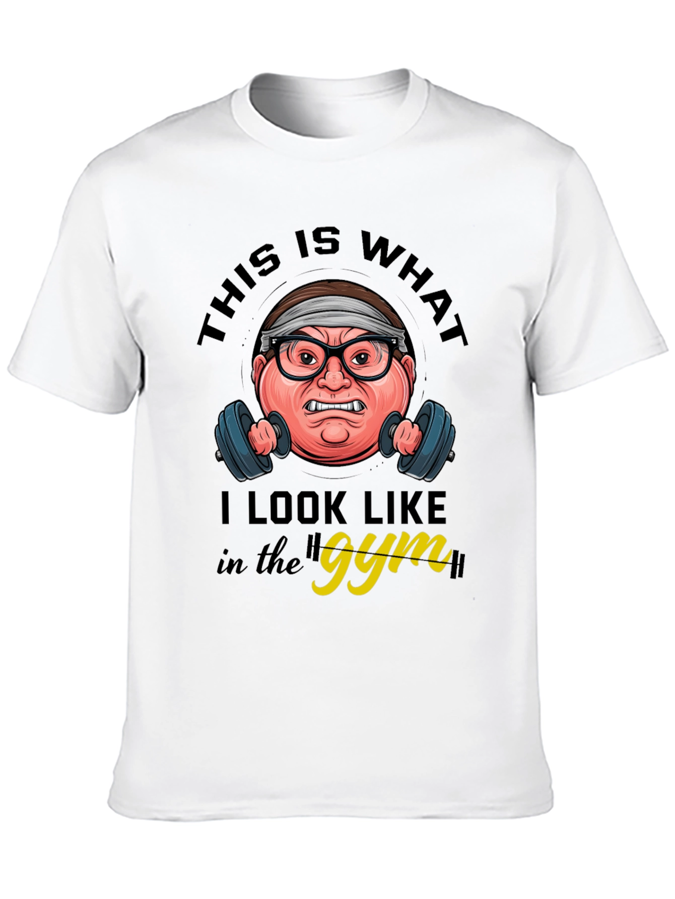 Black Gym Humor Graphic Tee - This Is What I Look Like view 10