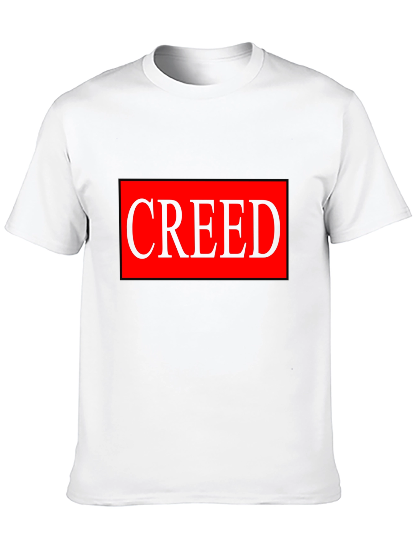 Black Creed Graphic T-Shirt - Black - Bold Statement Tee view 10