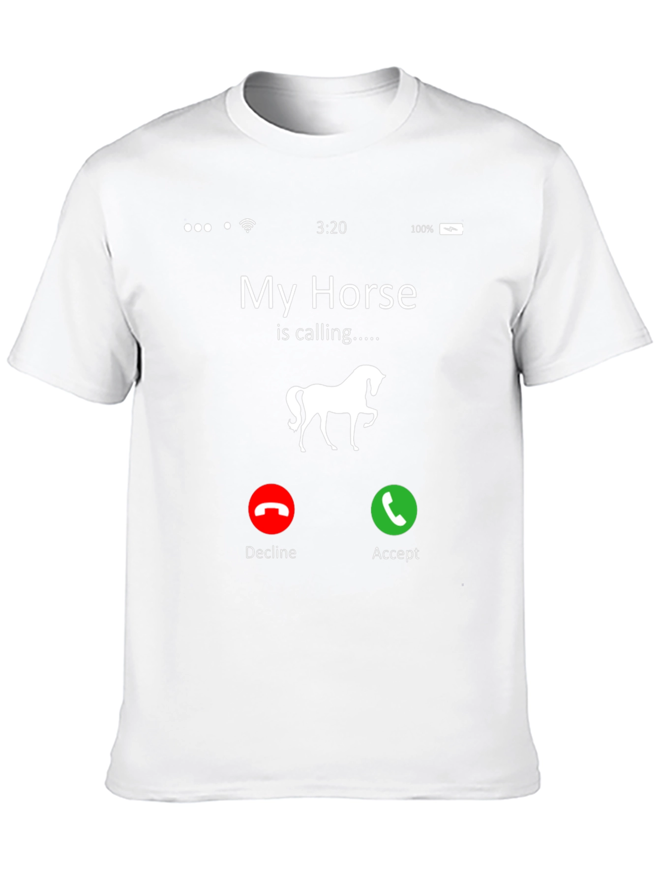 Black My Horse Is Calling Black Graphic Tee view 10