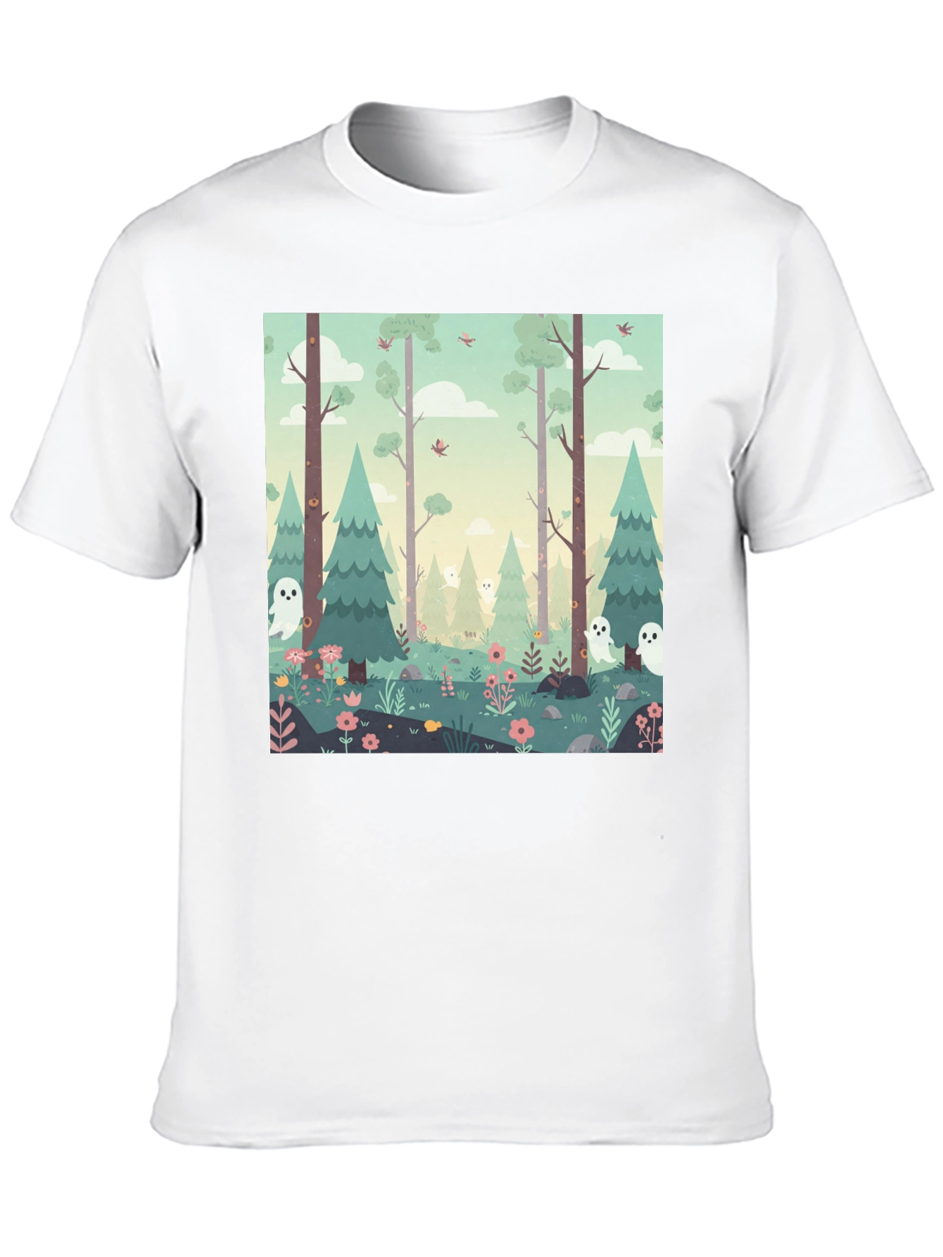 Spooky Forest Graphic Tee - Unique Halloween T-Shirt - 10
