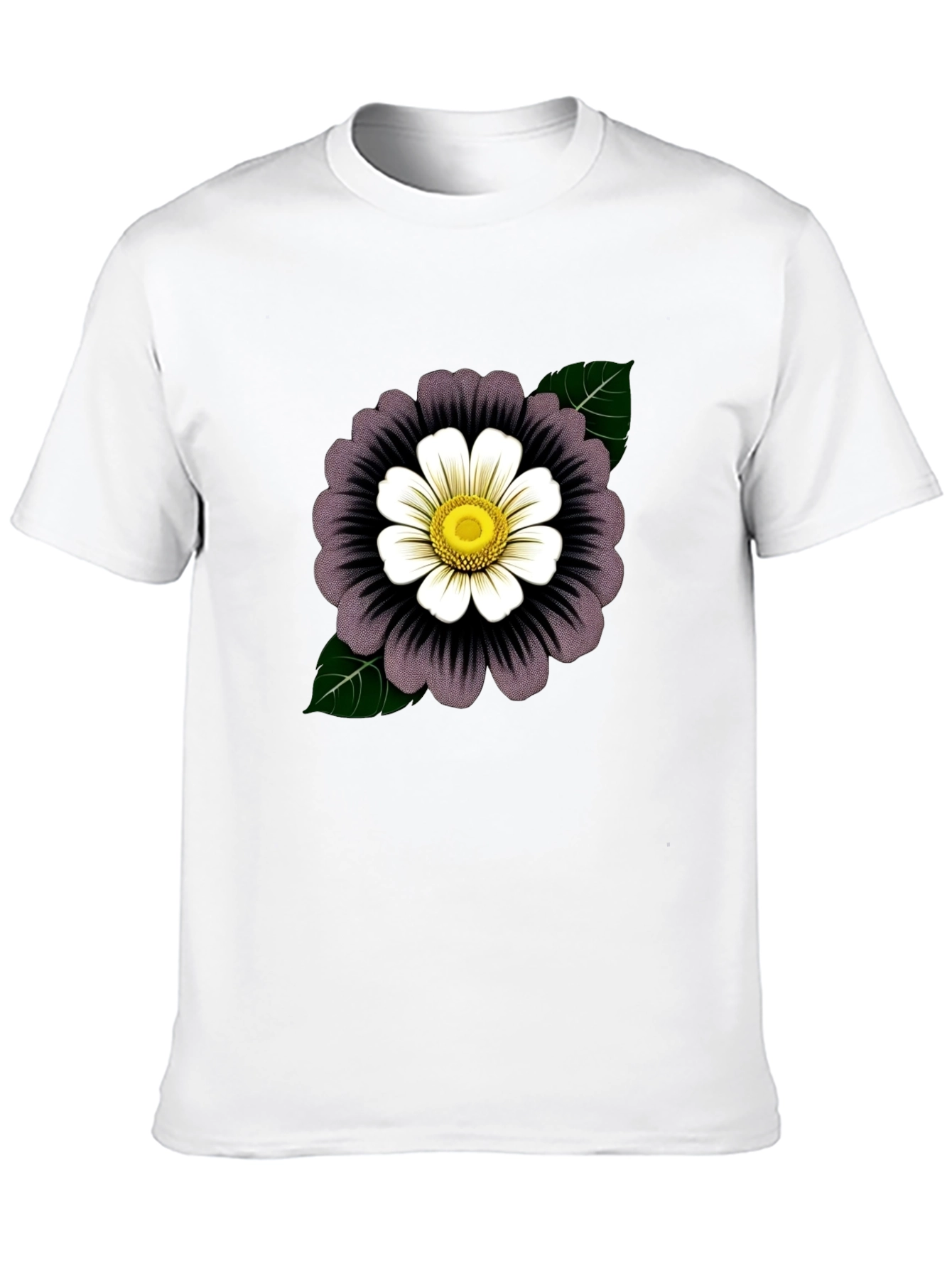 Black Floral Graphic Tee - Stylish Black T-Shirt view 10