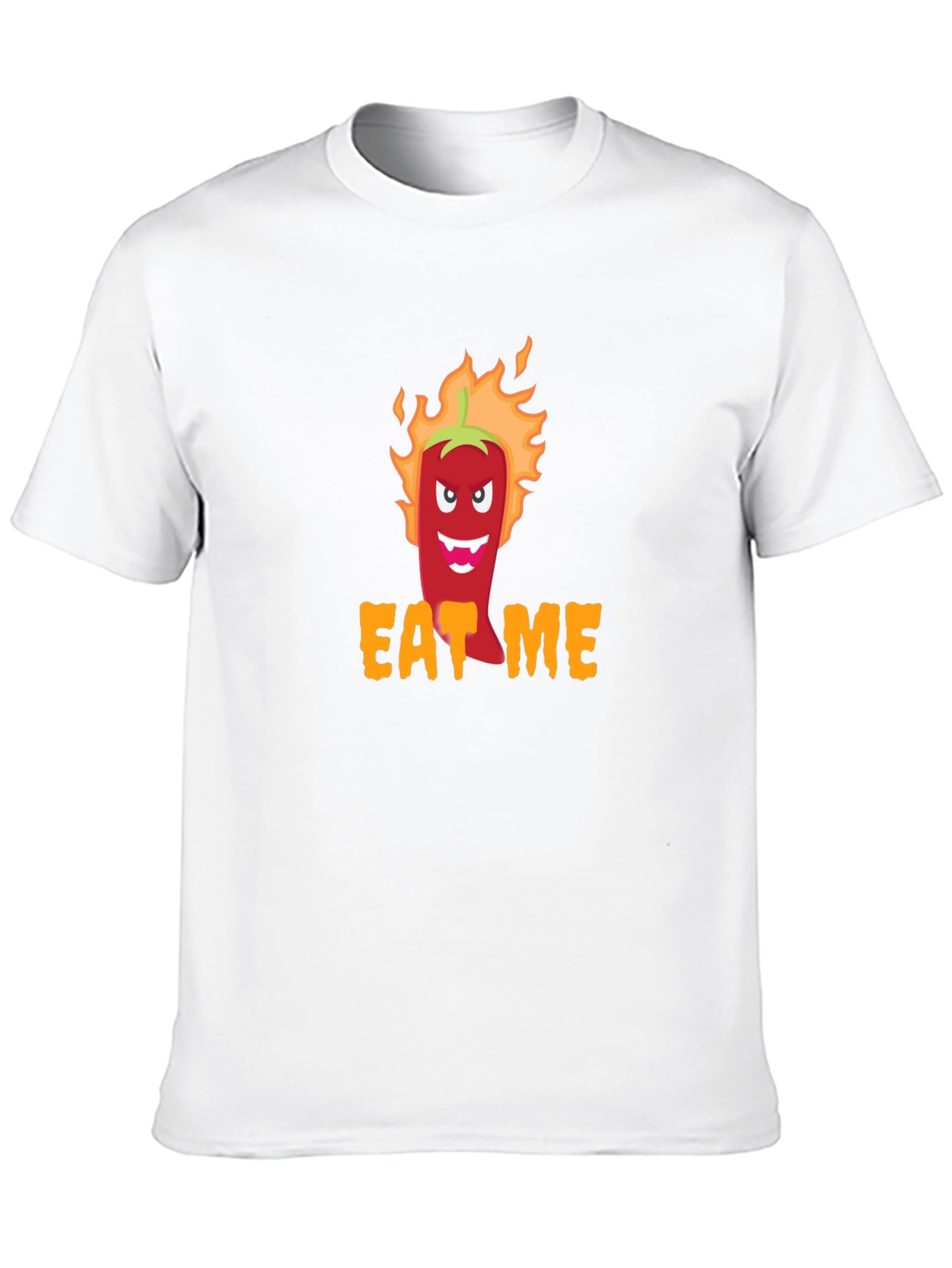 Eat Me Spicy Pepper Graphic Tee - Black T-Shirt - 10