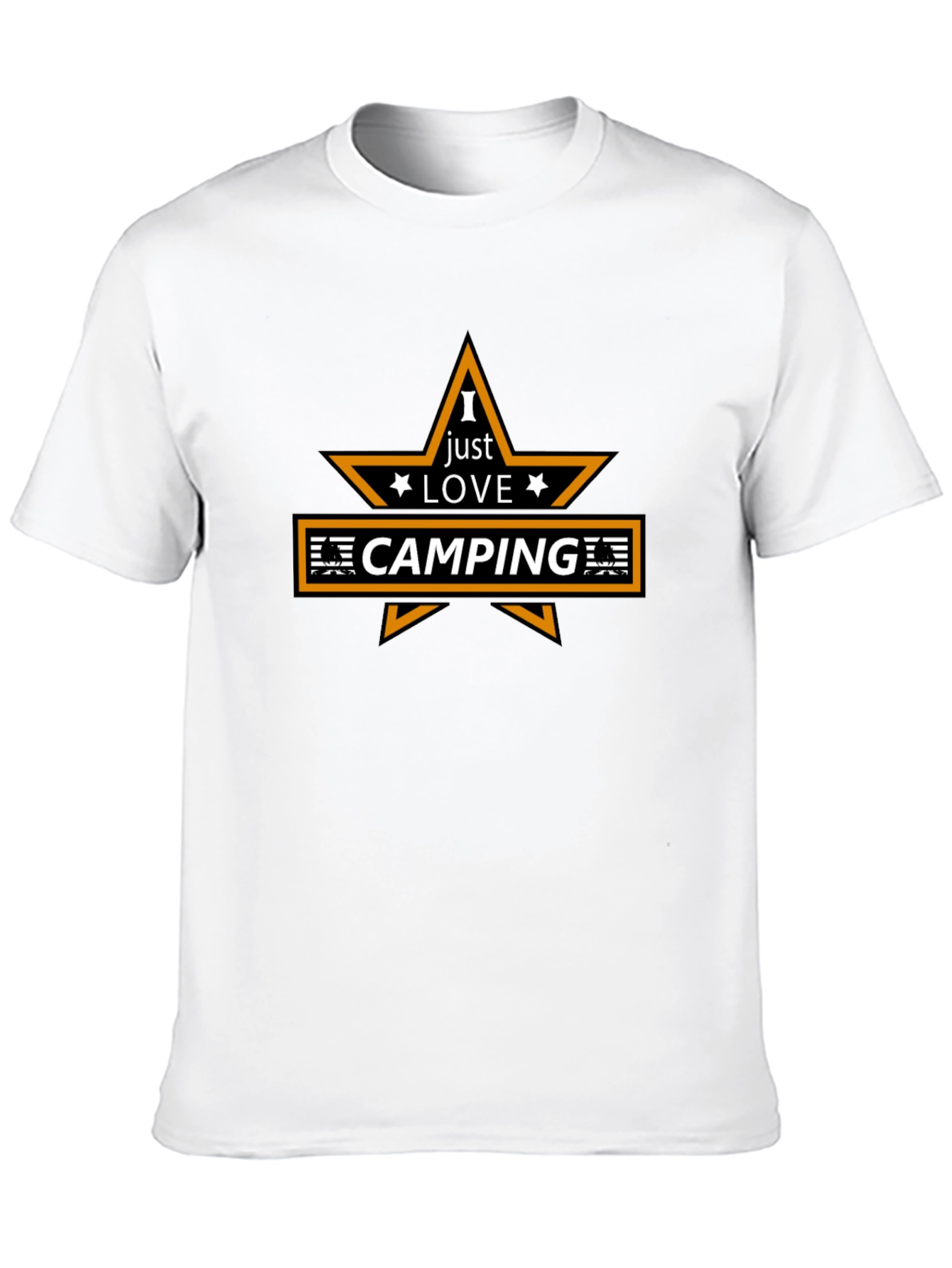 Black I Love Camping Graphic Tee - Outdoor Adventure Shirt view 10