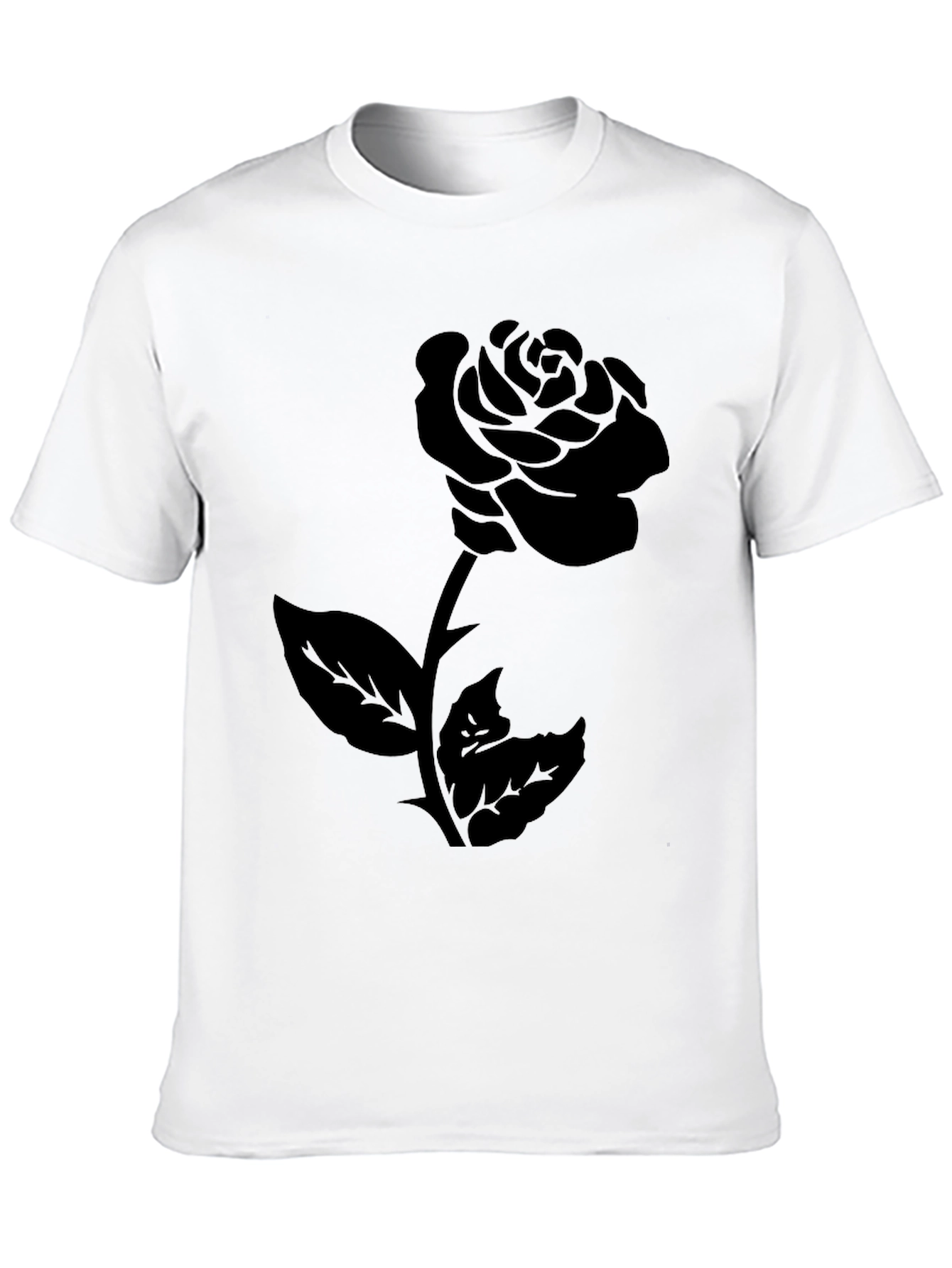 Black Rose Graphic Tee - Mens Black T-Shirt view 10