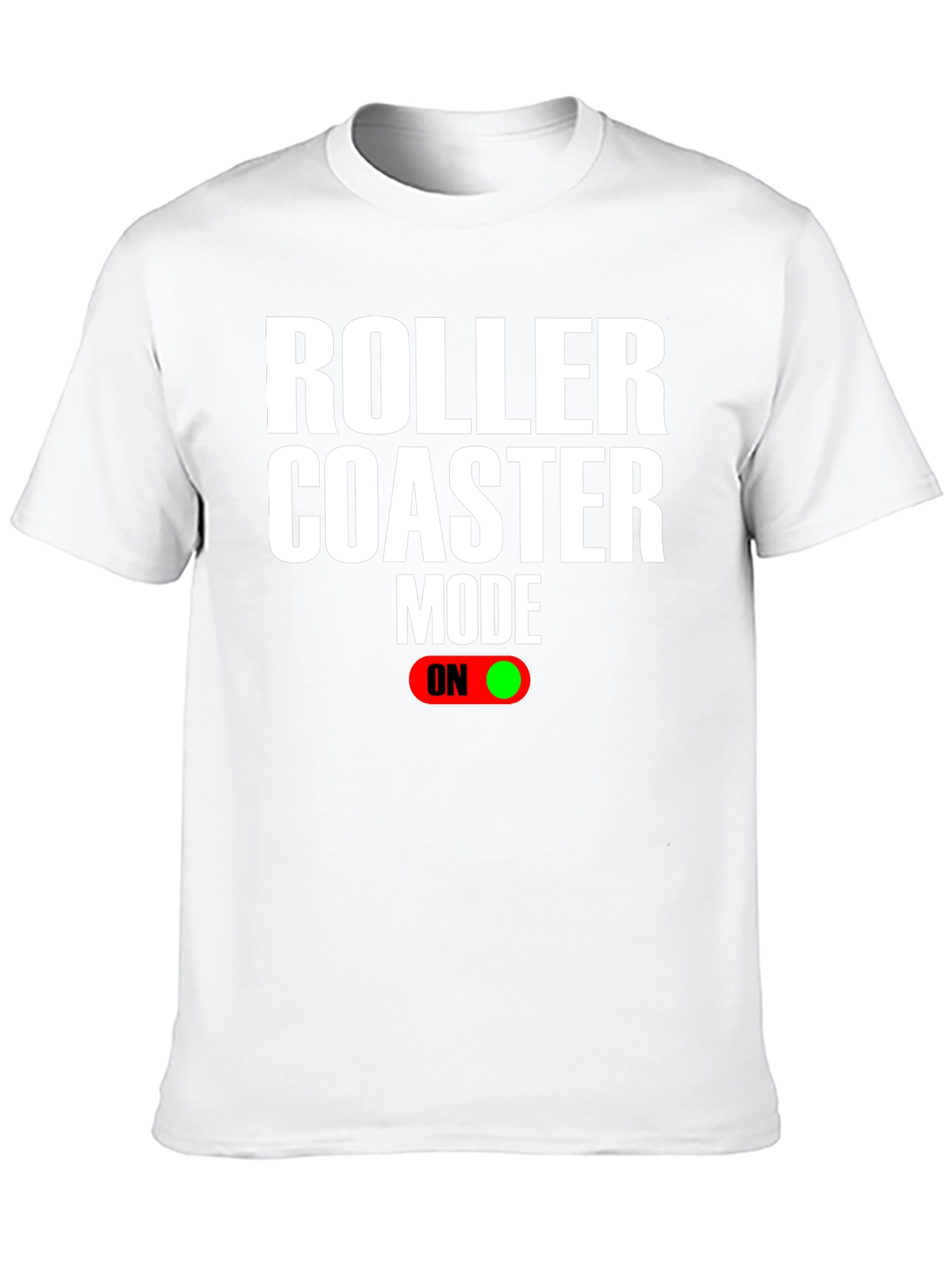 Black Roller Coaster Mode On T-Shirt view 10