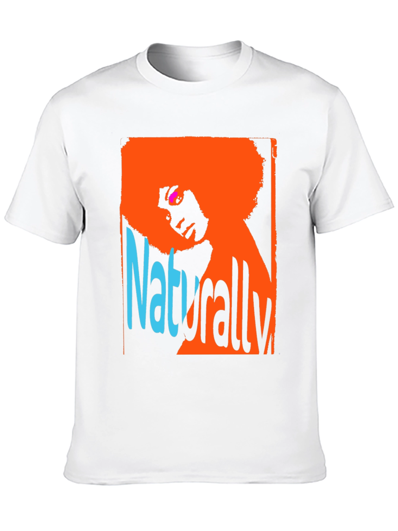 Black Retro Naturally Afro Graphic Tee view 10