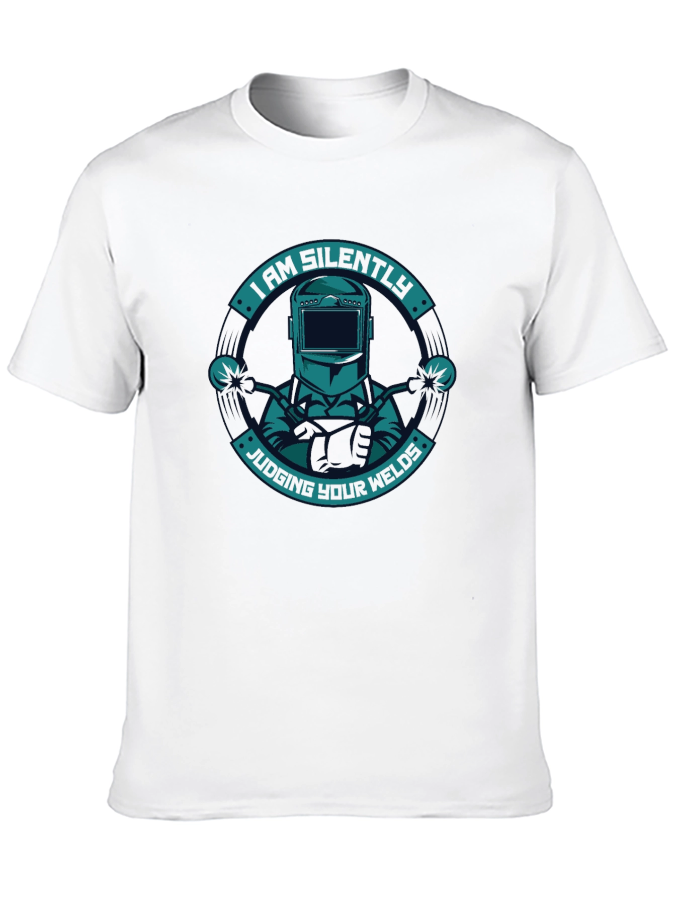 Black Welder's Humor T-Shirt - Judging Your Welds view 10