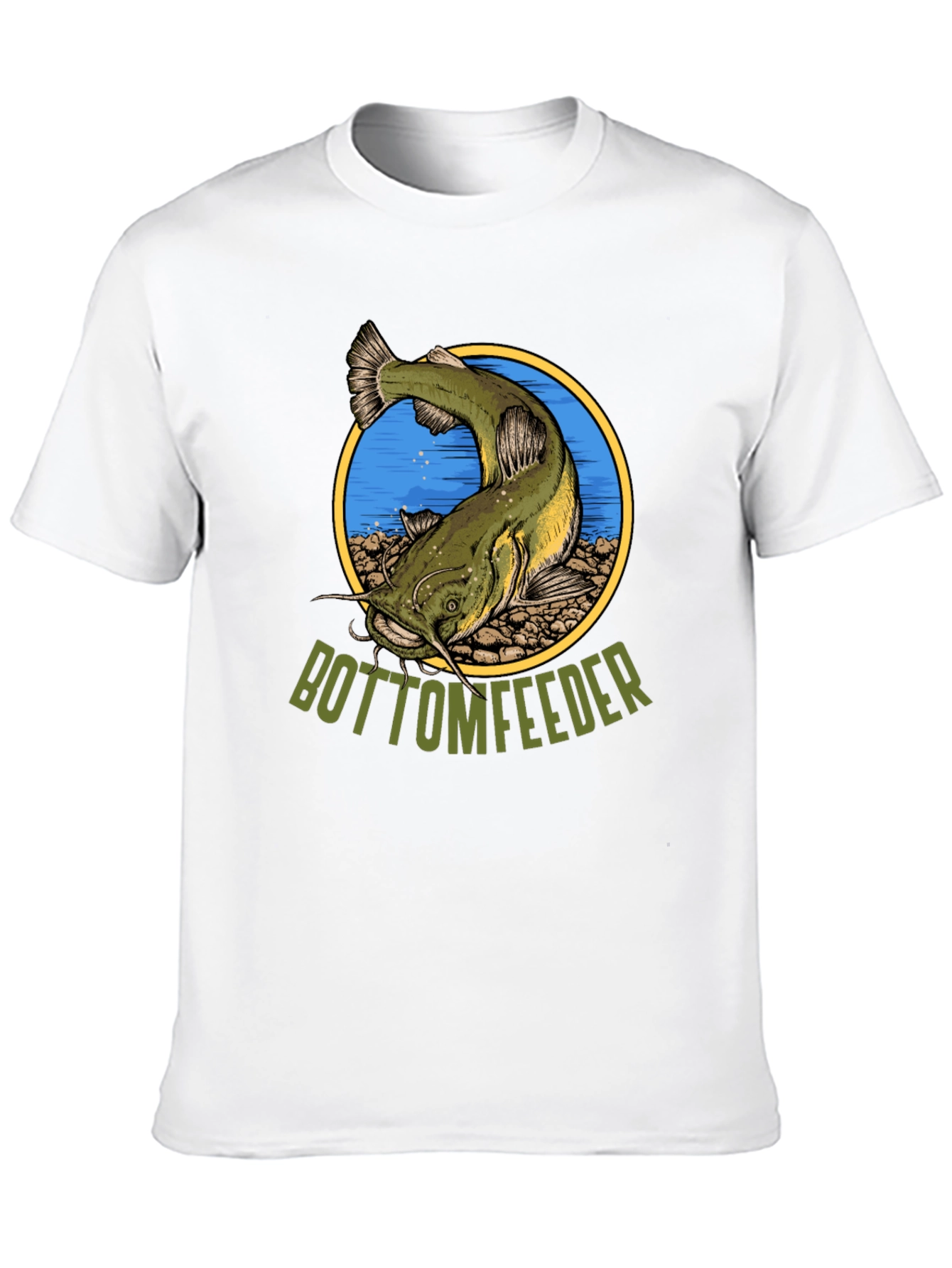 Black Bottom Feeder Fish Graphic T-Shirt view 10