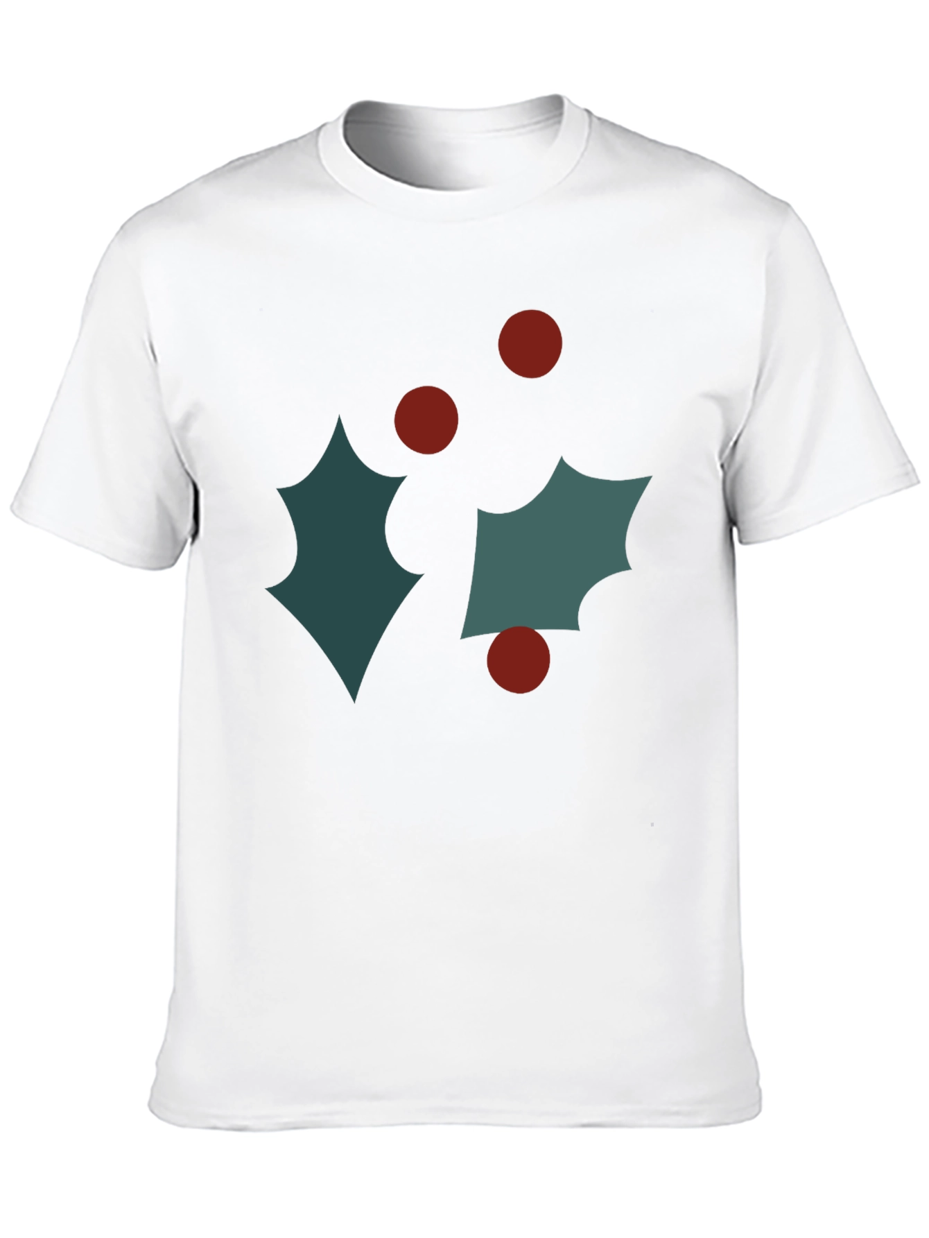 Black Festive Holly Graphic Tee - Holiday Style view 10