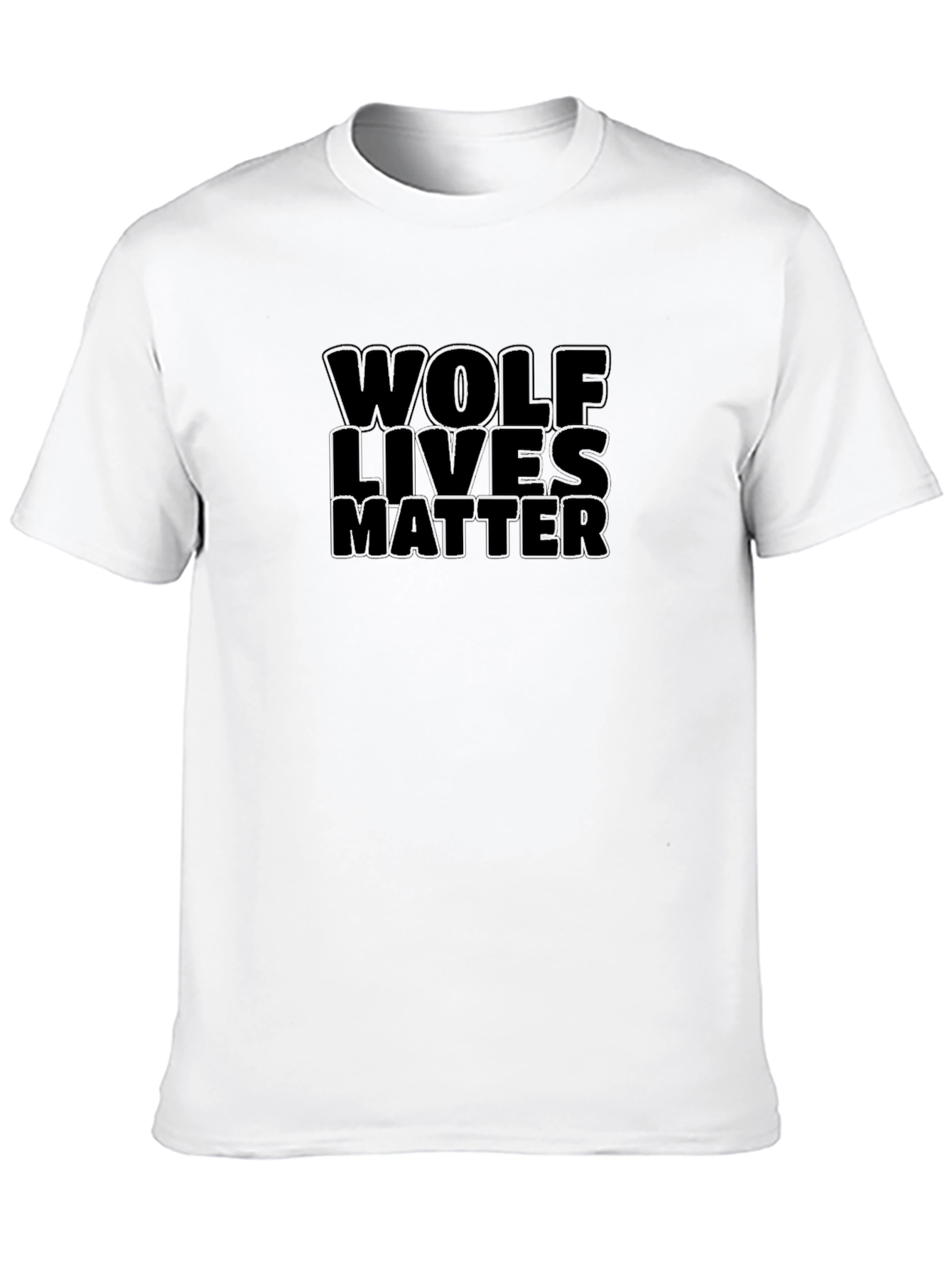 Black Wolf Lives Matter Graphic Tee view 10