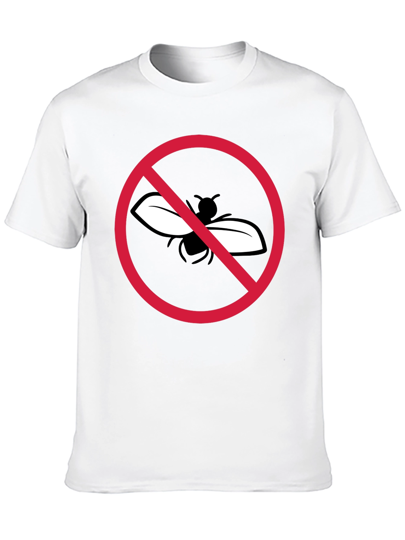 Black No Fly Zone Black T-Shirt view 10