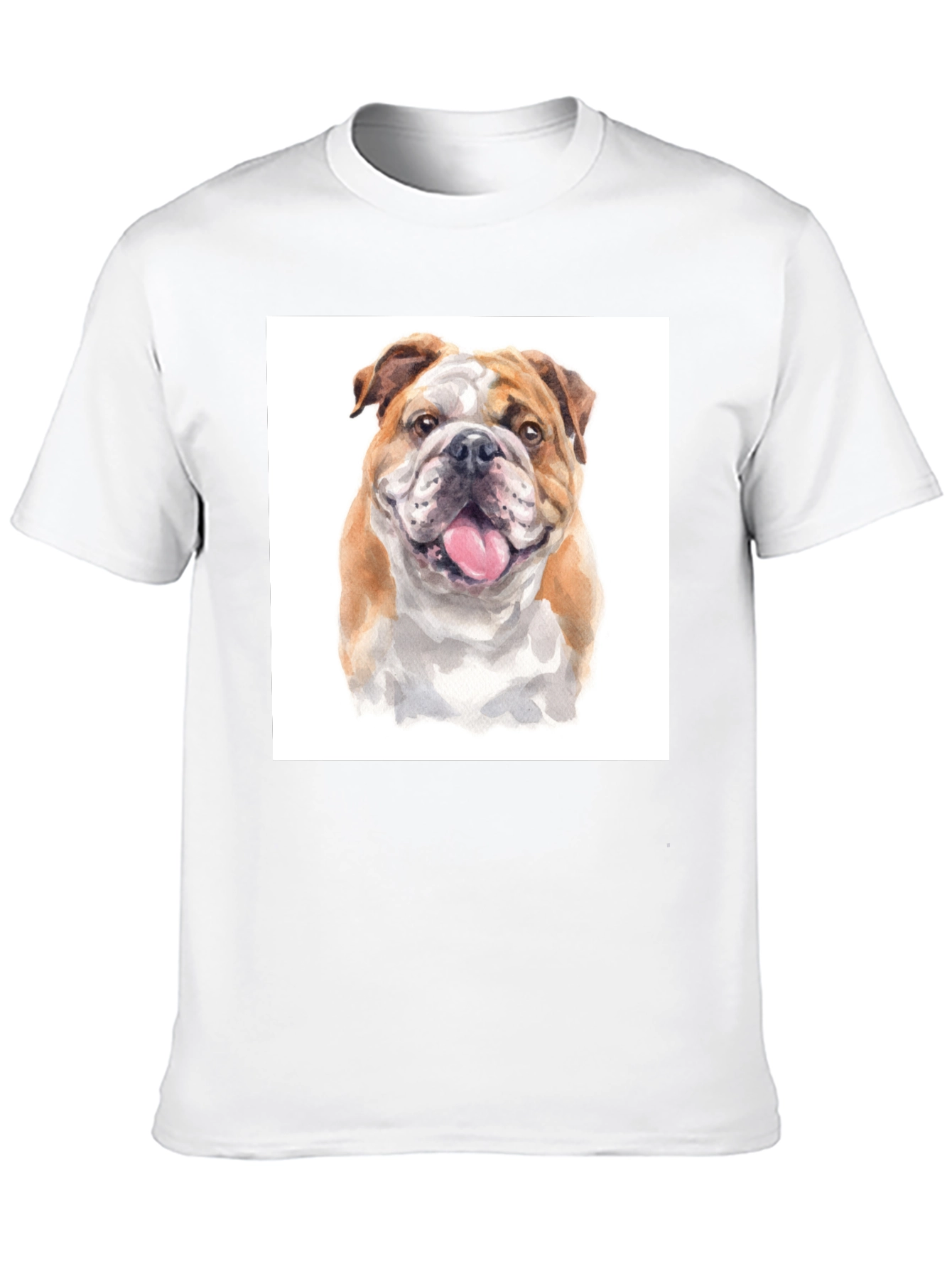 Black Bulldog Graphic T-Shirt - Black Cotton Tee view 10