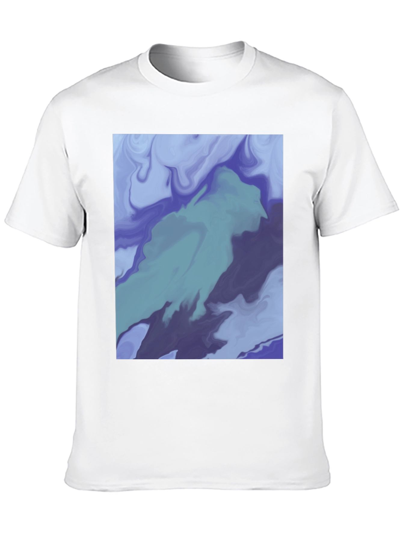 Black Abstract Art Tee - Modern Graphic T-Shirt view 10