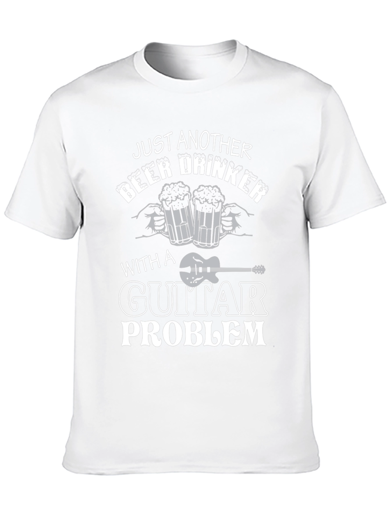 Black Just Another Beer Drinker with Guitar Problem T-Shirt view 10