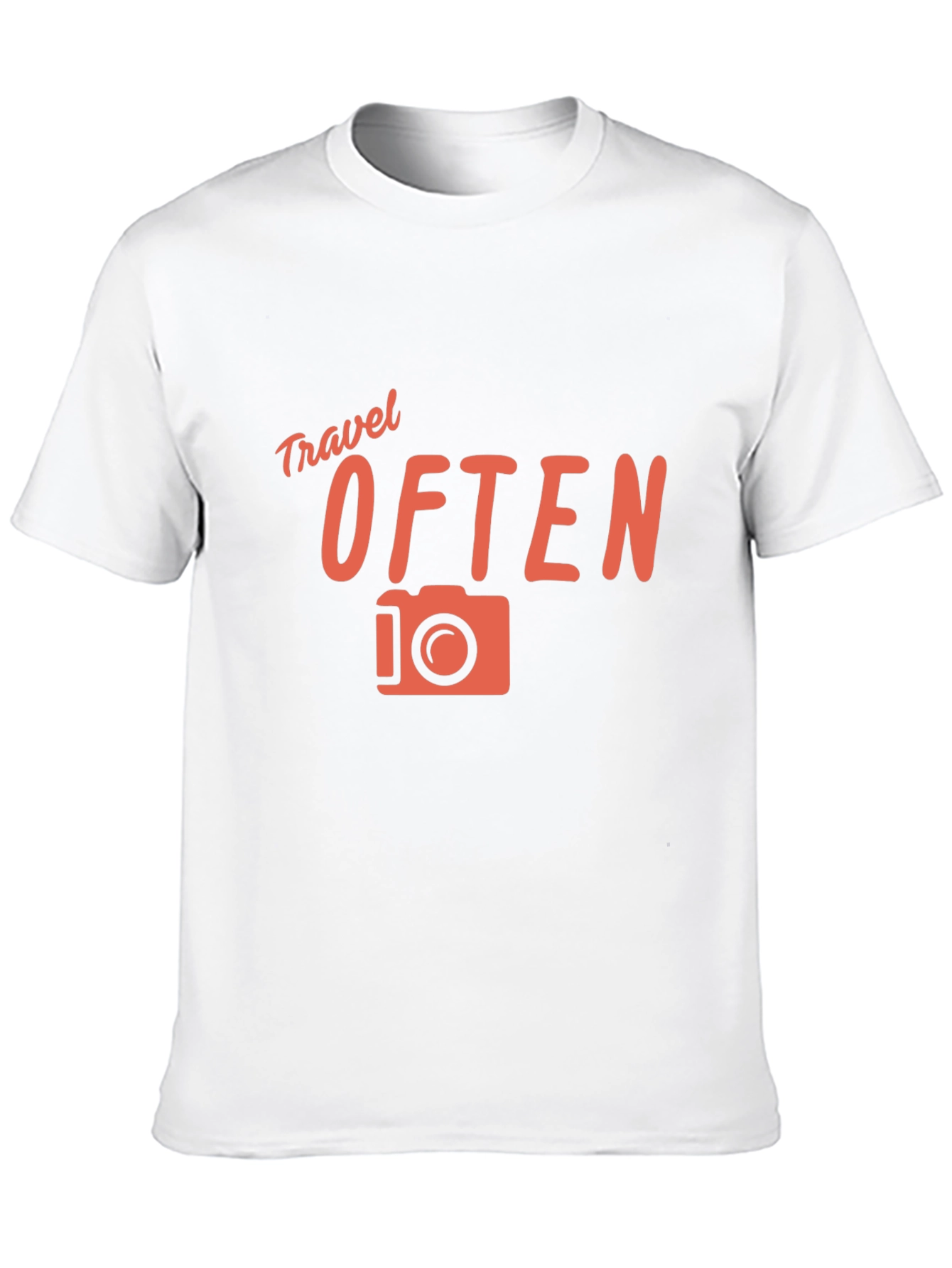 Black Travel Often Graphic Tee - Black Crew Neck T-Shirt view 10